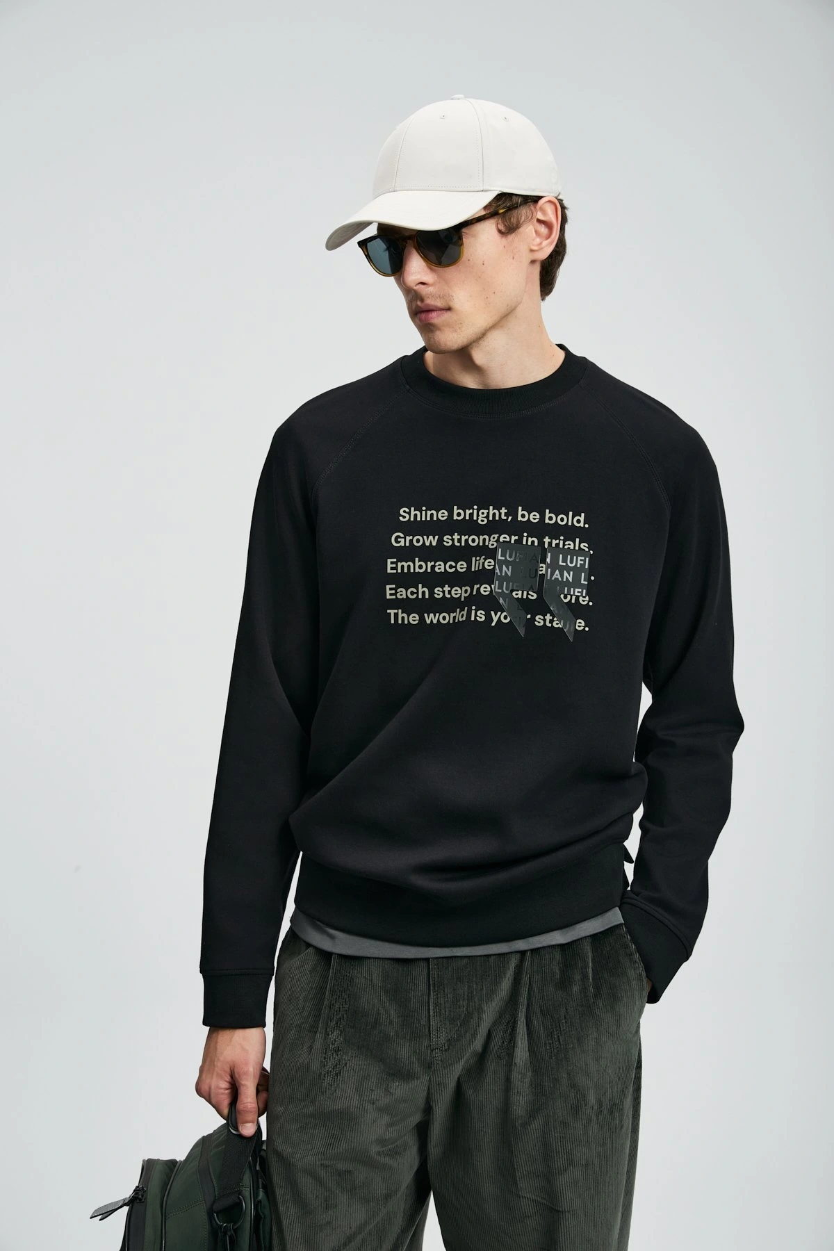 Lufian Erkek Shadow Siyah Sweatshirt 112030174