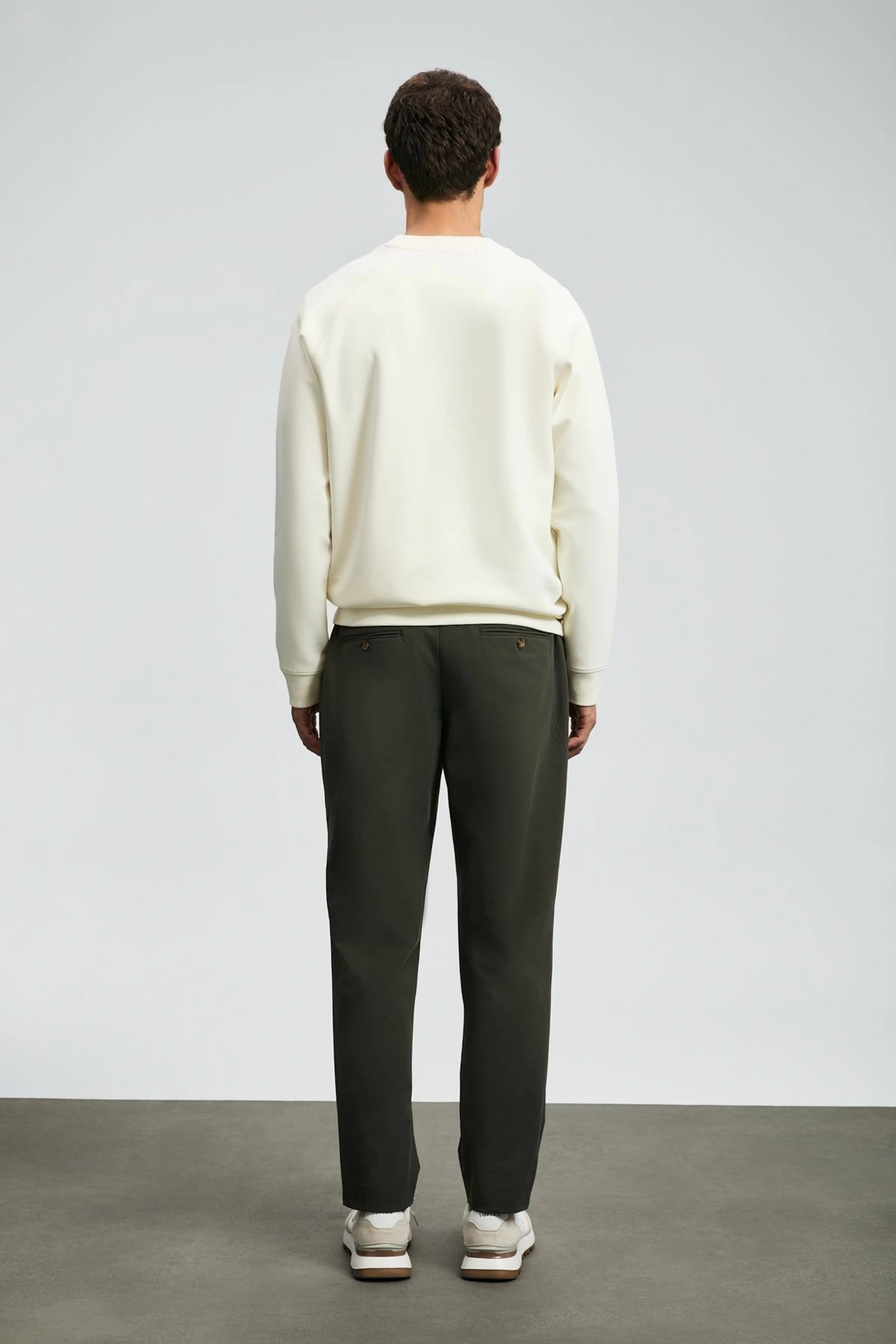 Lufian Erkek Shadow Kırık Beyaz Sweatshirt 112030174