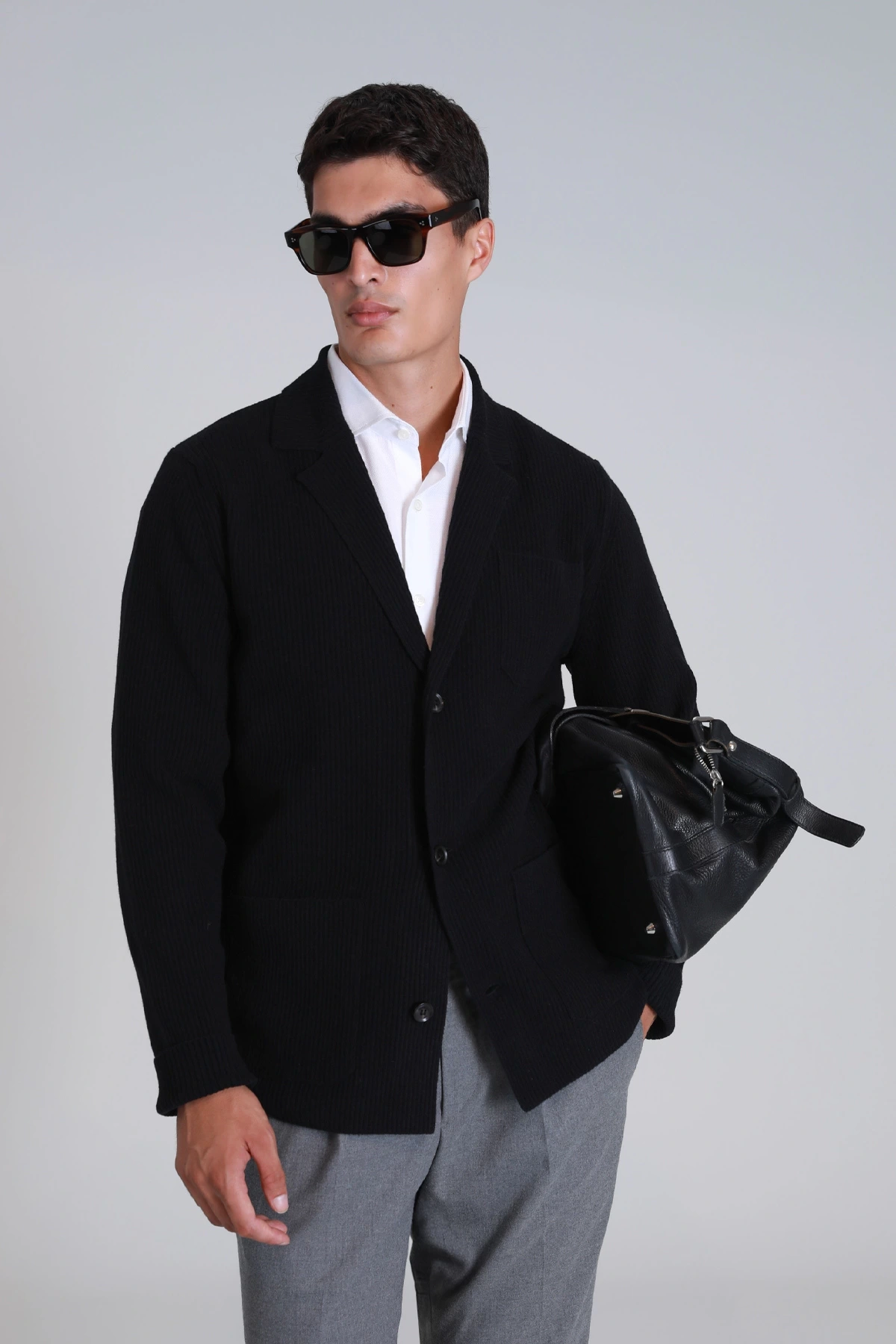 Lufian Shay Erkek Siyah Hırka 112100066