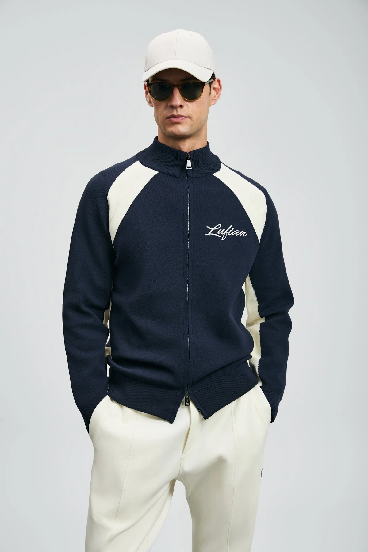 Lufian Erkek Shine Lacivert Hırka 112100081