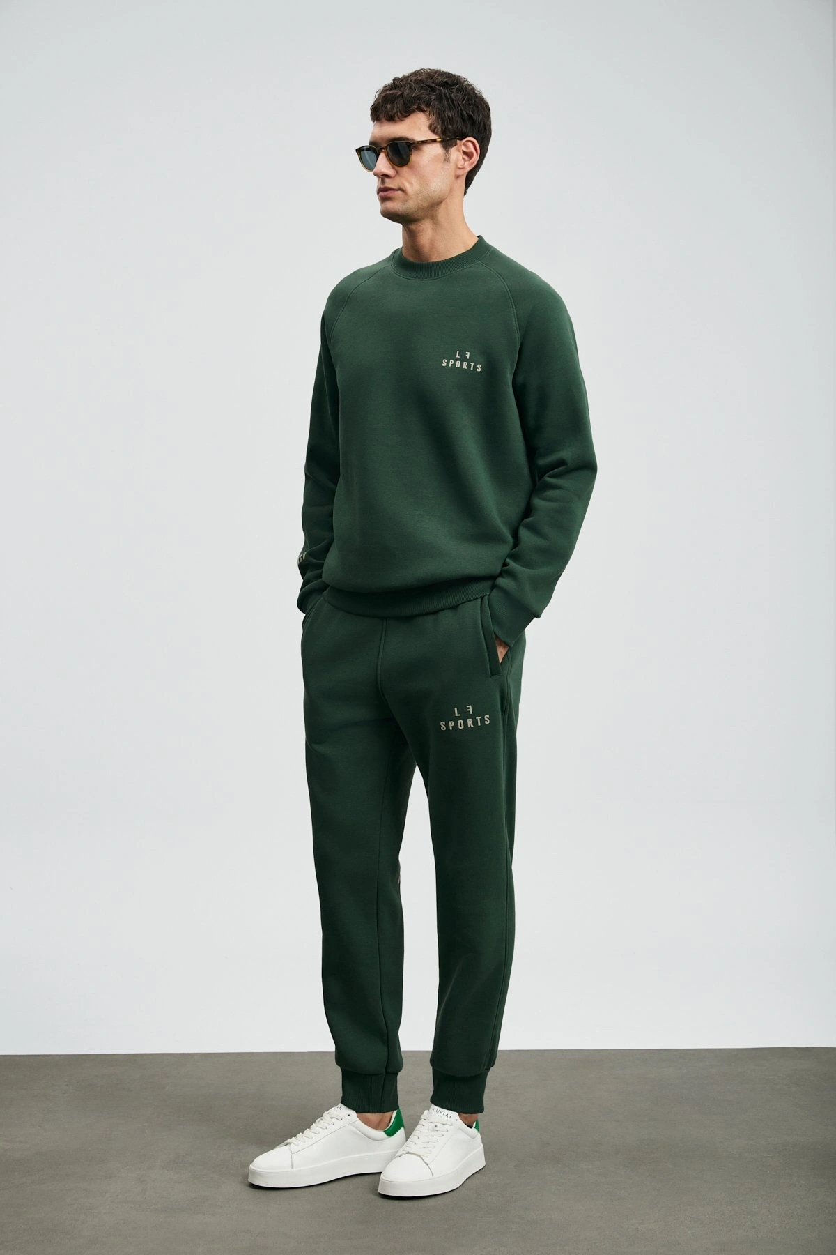 Lufian Sigma Erkek Çimen Yeşili Sweatshirt 112030186