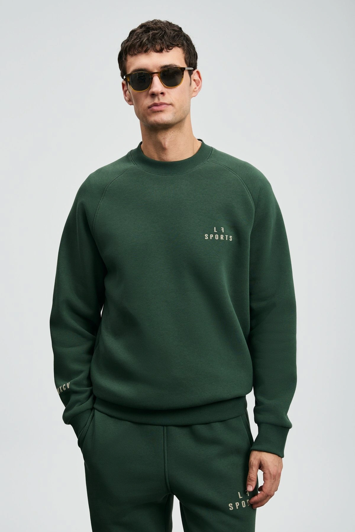 Lufian Sigma Erkek Çimen Yeşili Sweatshirt 112030186
