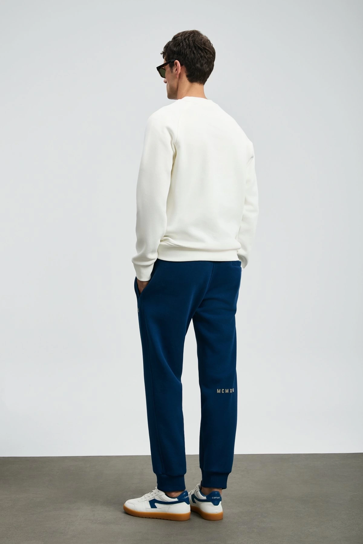 Lufian Erkek Sigma Kırık Beyaz Sweatshirt 112030186