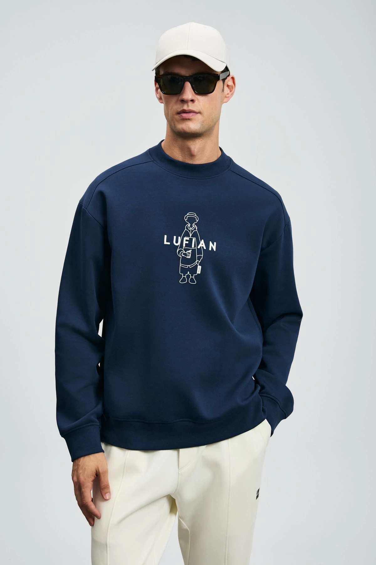 Lufian Erkek Simba Lacivert Sweatshirt 112030175