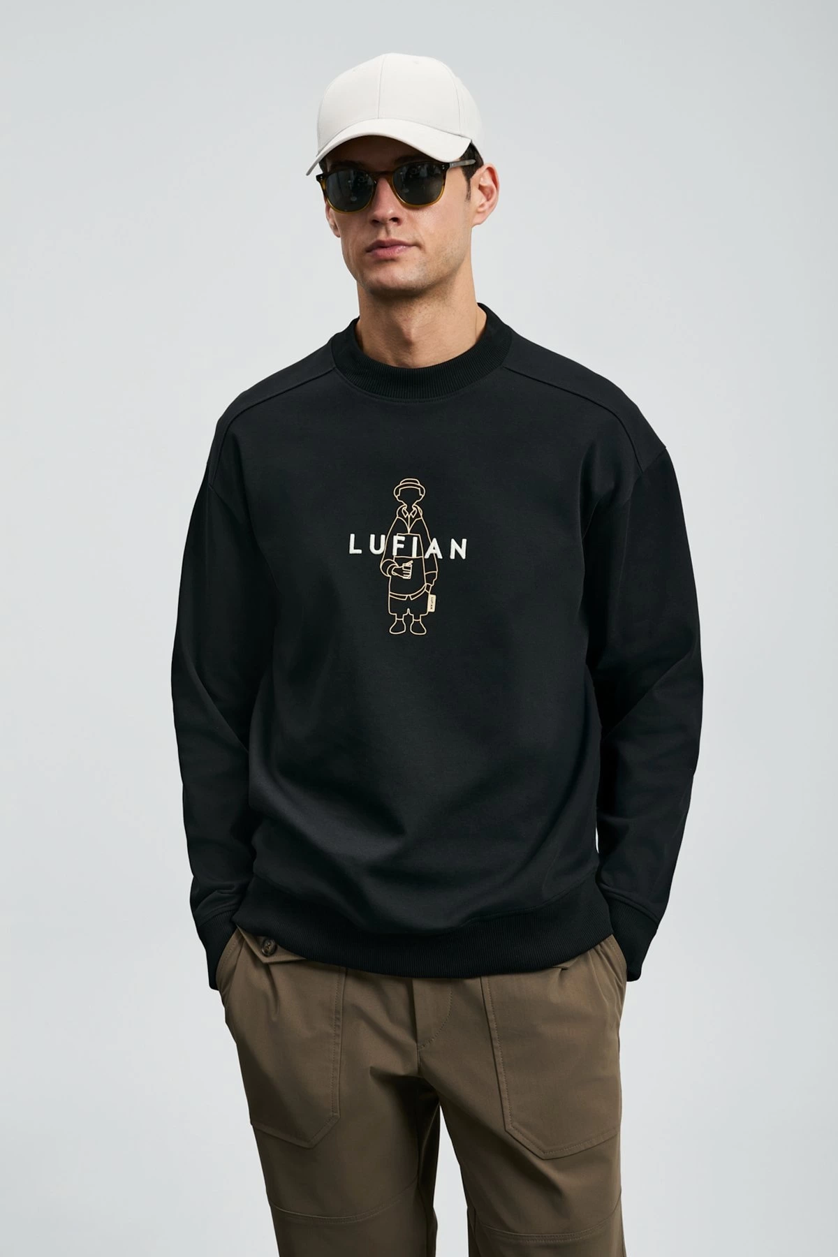 Lufian Erkek Simba Siyah Sweatshirt 112030175