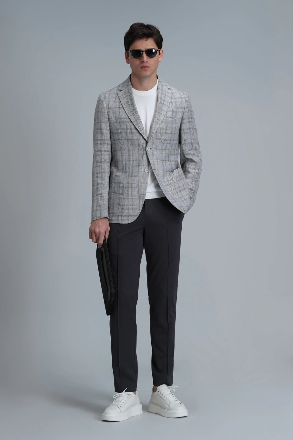 Lufian Erkek Simon Chino Slim Fit Yeşil Pantolon 111190324