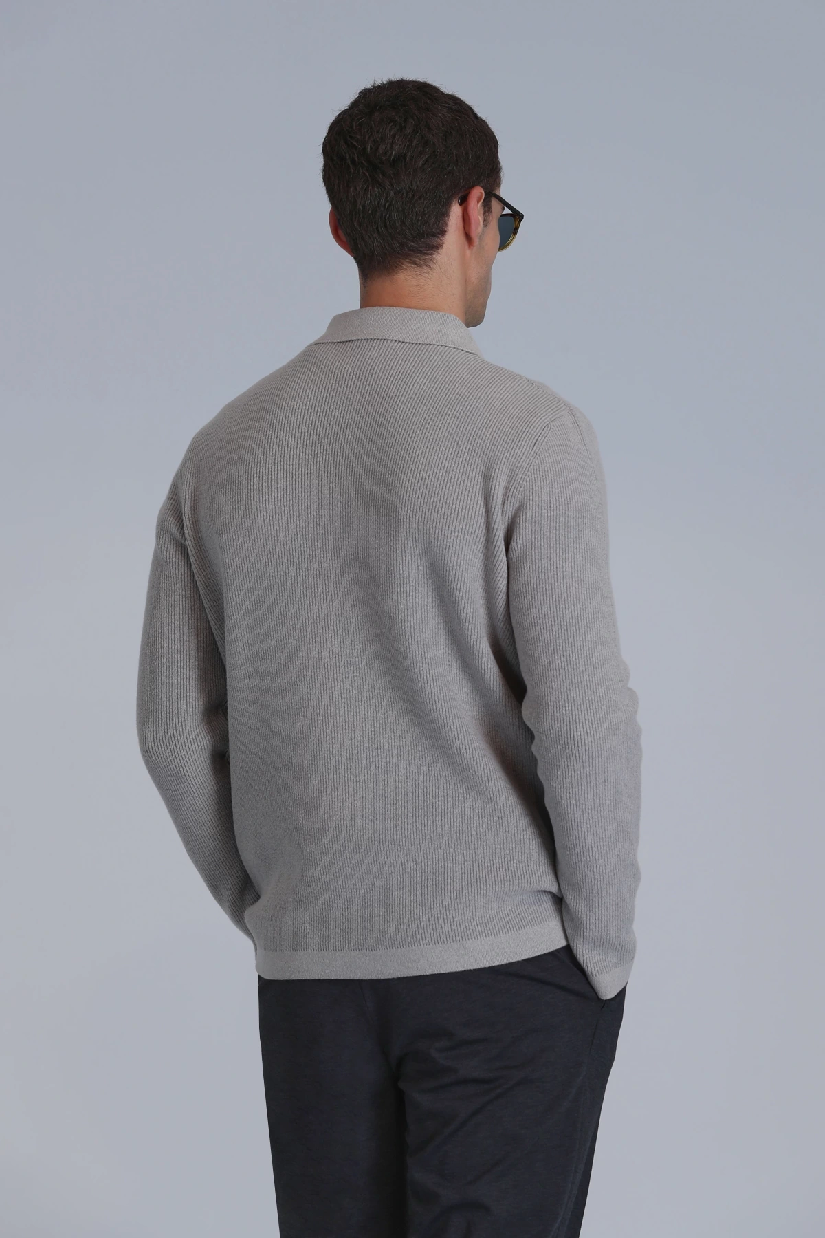 Lufian Soild Erkek Vizon Hırka 112100057