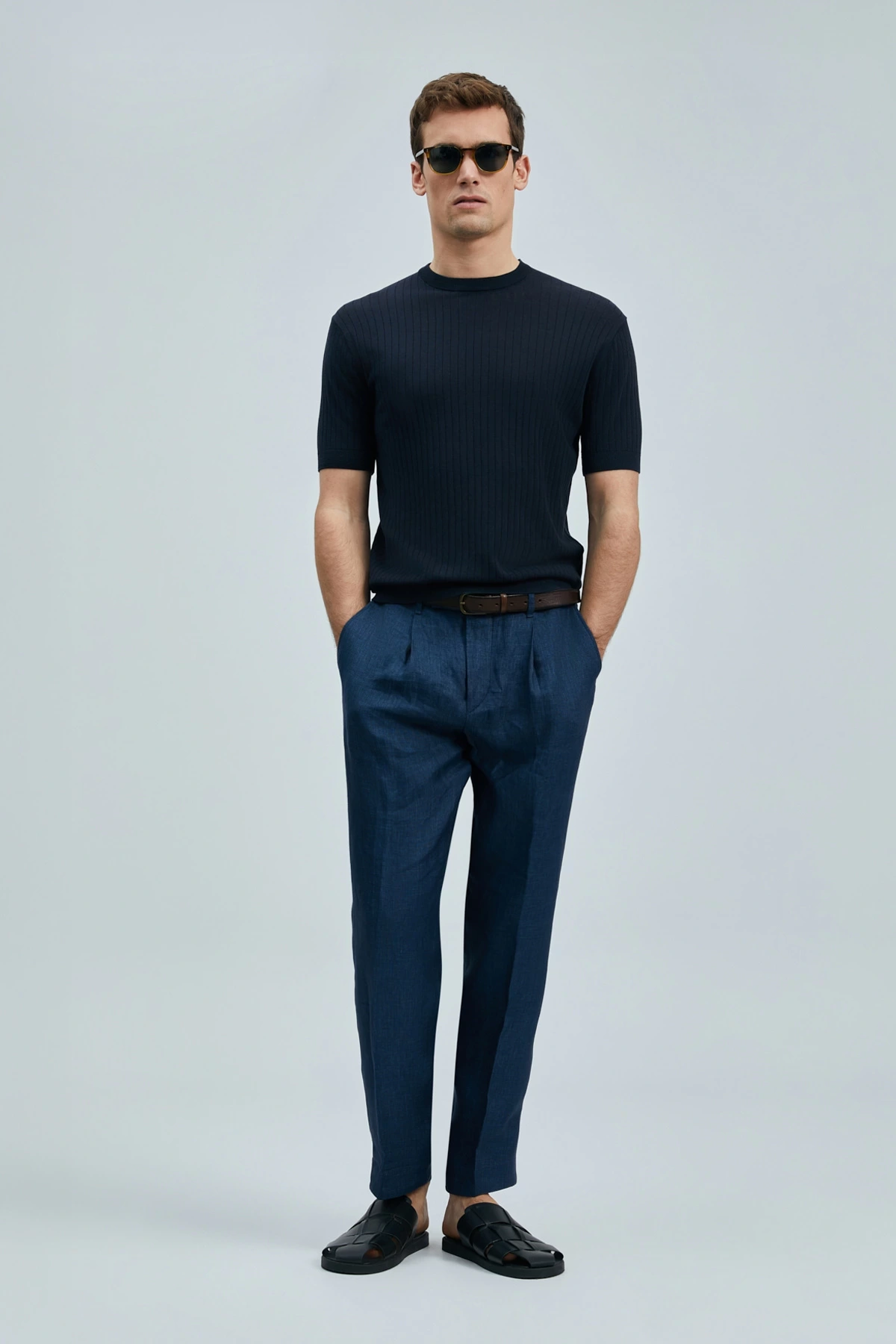 Lufian Spear Erkek Koyu Lacivert T-Shirt 111090097