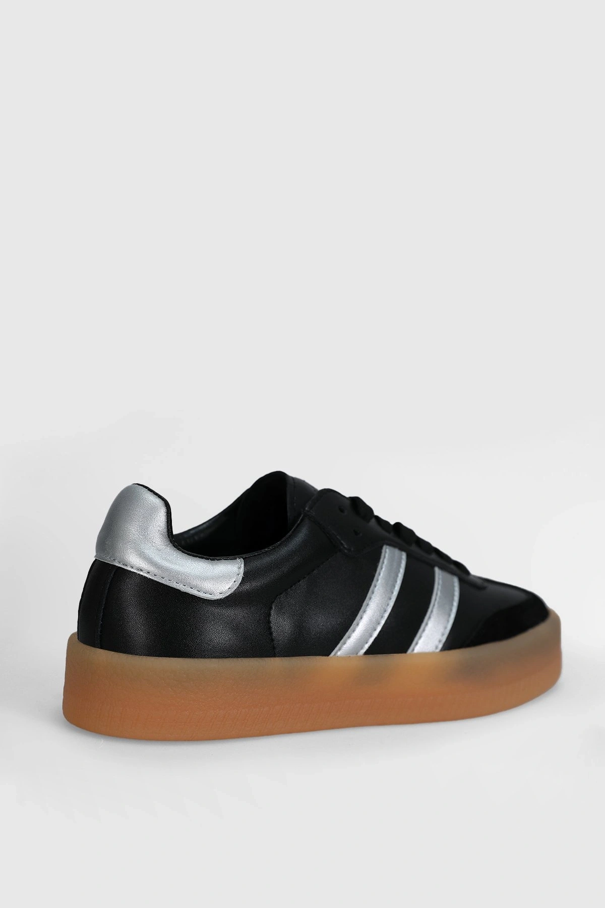 Lufian Stella Kadın Siyah Deri Sneaker Ayakkabı 122230030