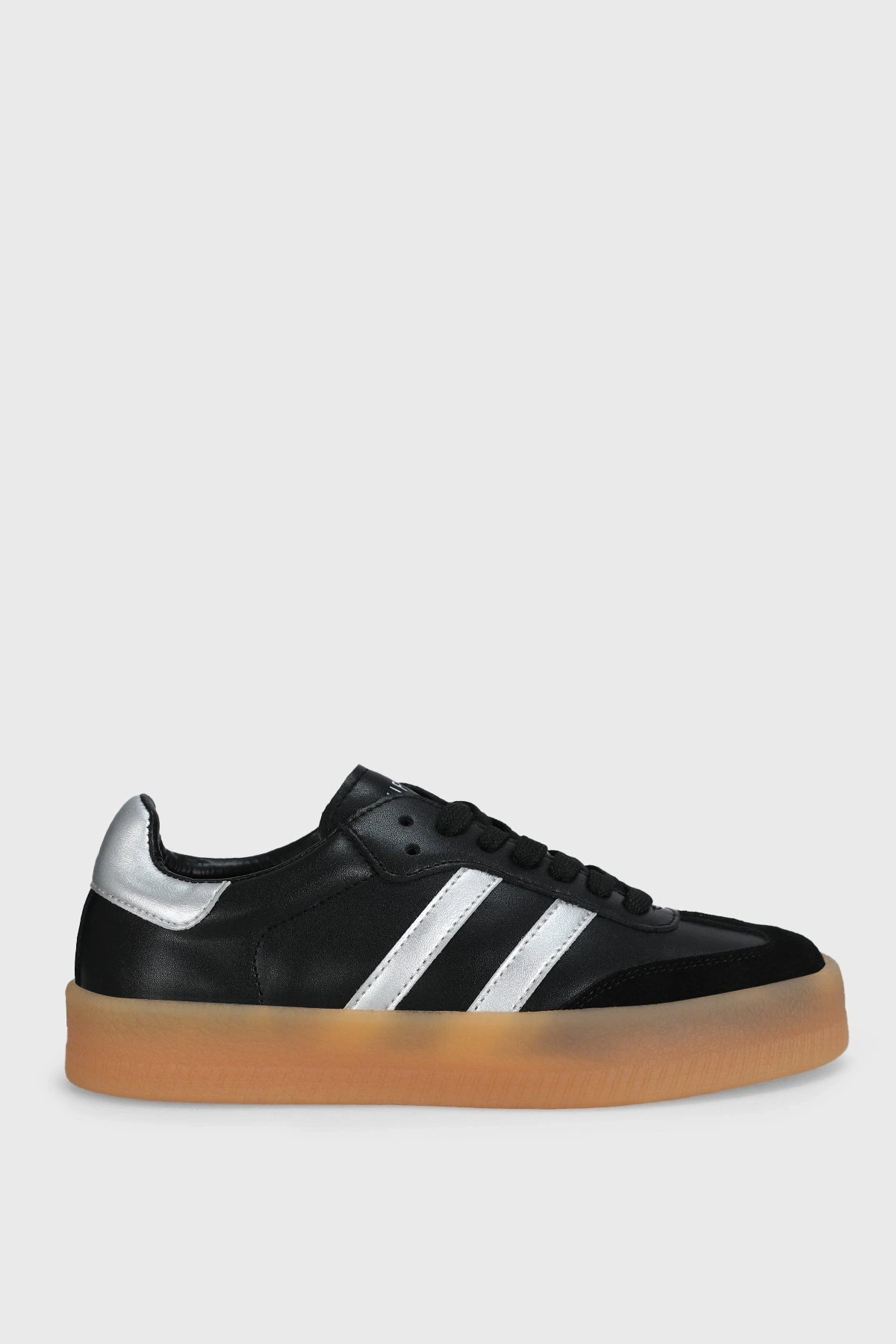 Lufian Stella Kadın Siyah Deri Sneaker Ayakkabı 122230030