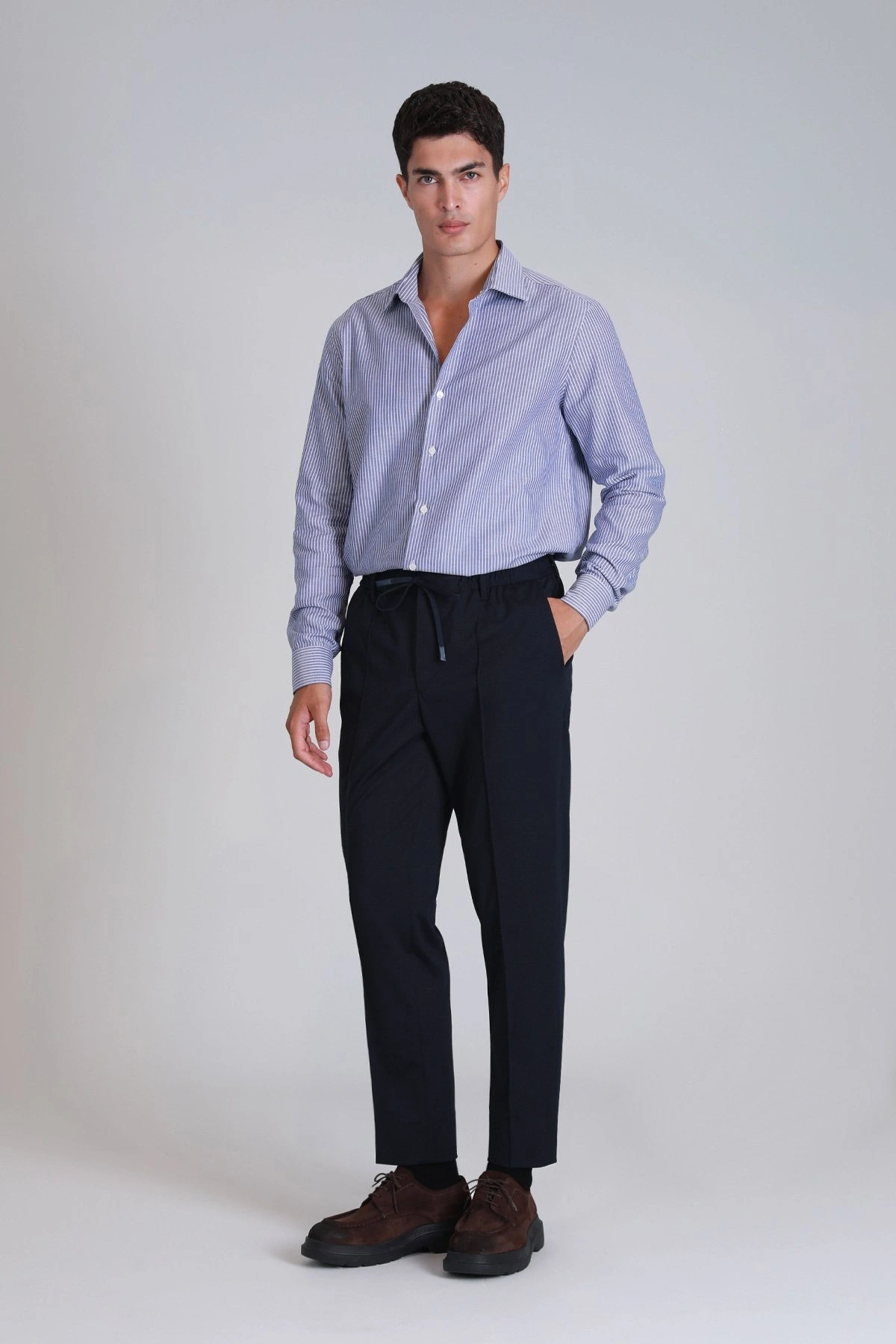 Lufian Strit Erkek Lacivert Gömlek 112010644