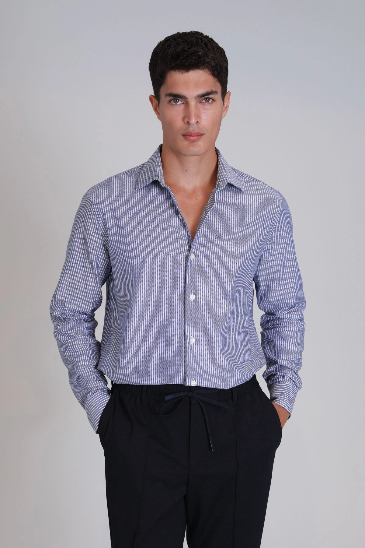 Lufian Strit Erkek Lacivert Gömlek 112010644