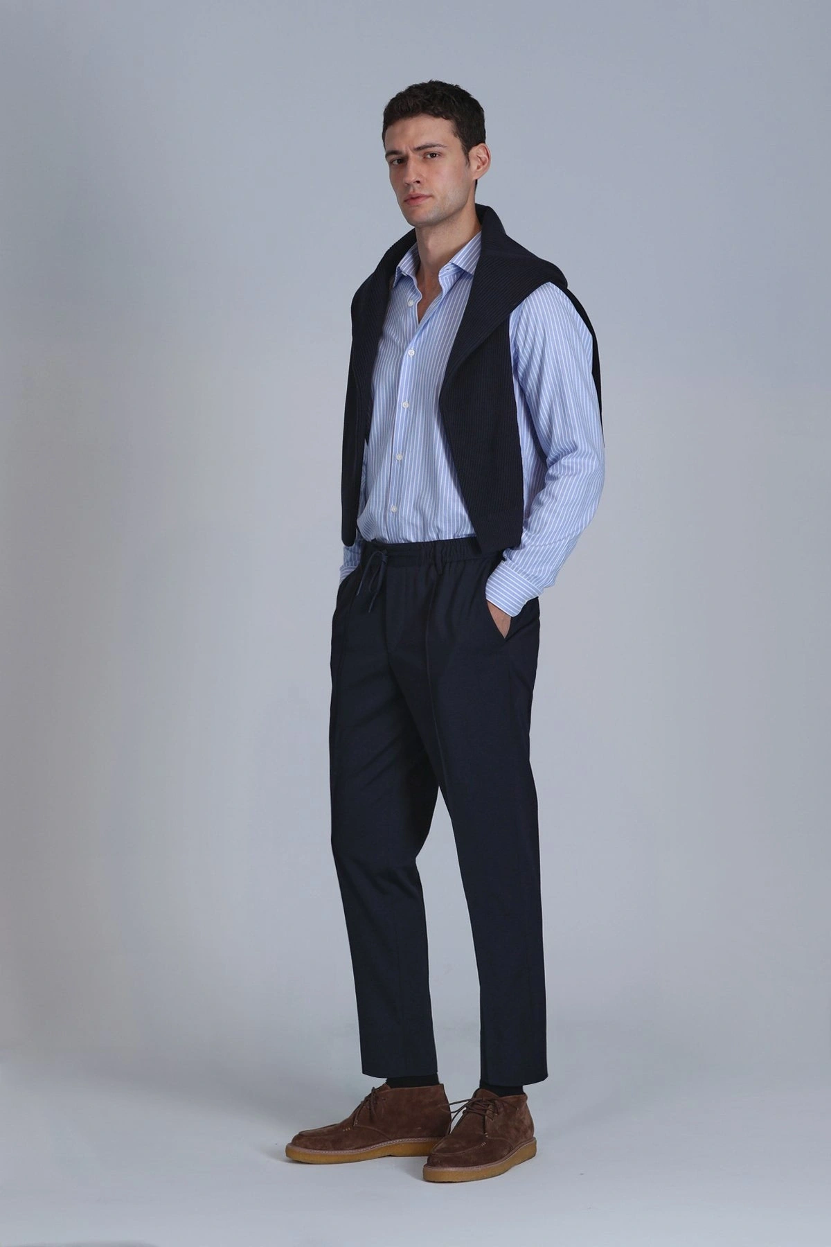 Lufian Strit Erkek Mavi Gömlek 112010644