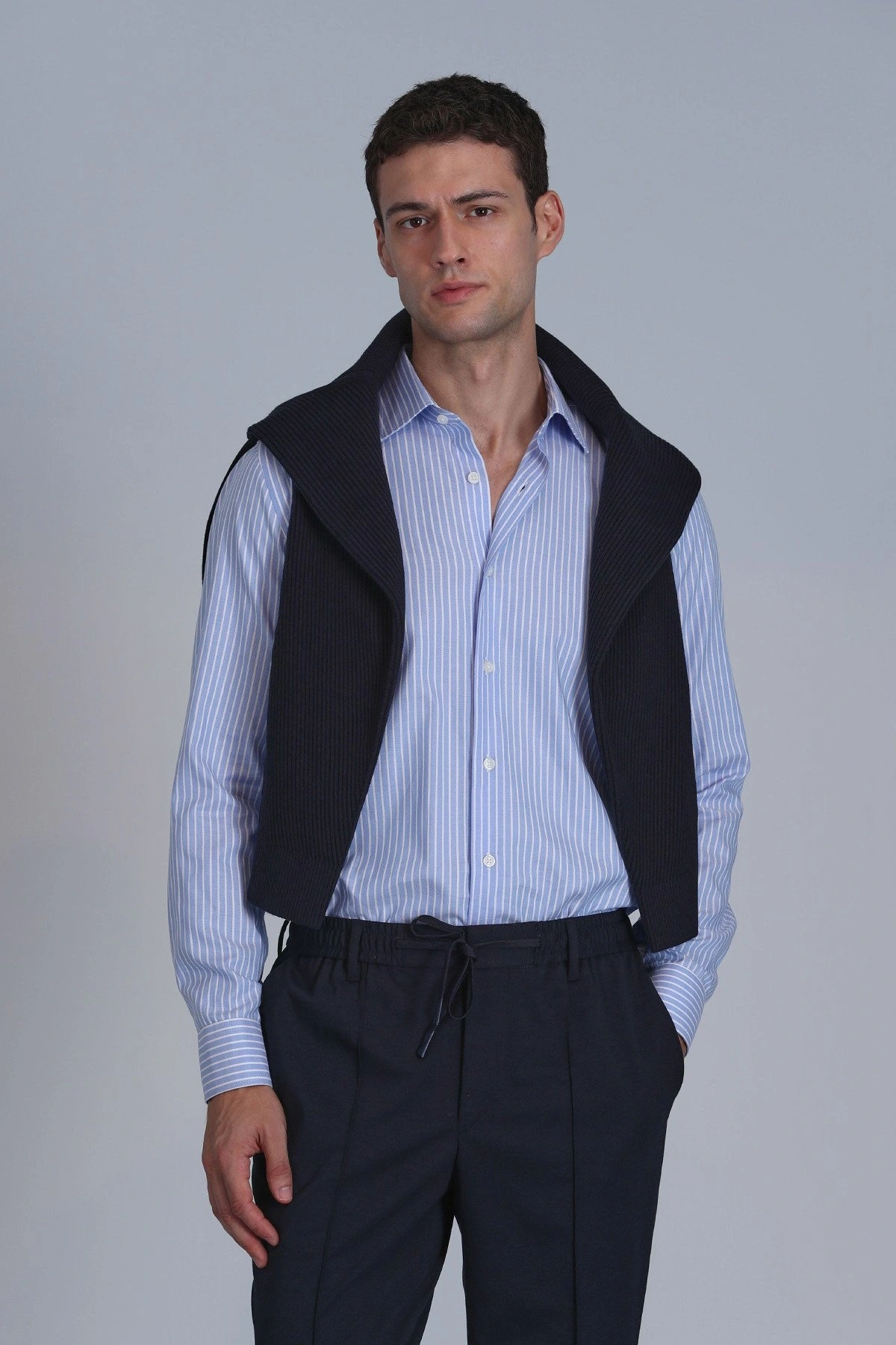 Lufian Strit Erkek Mavi Gömlek 112010644