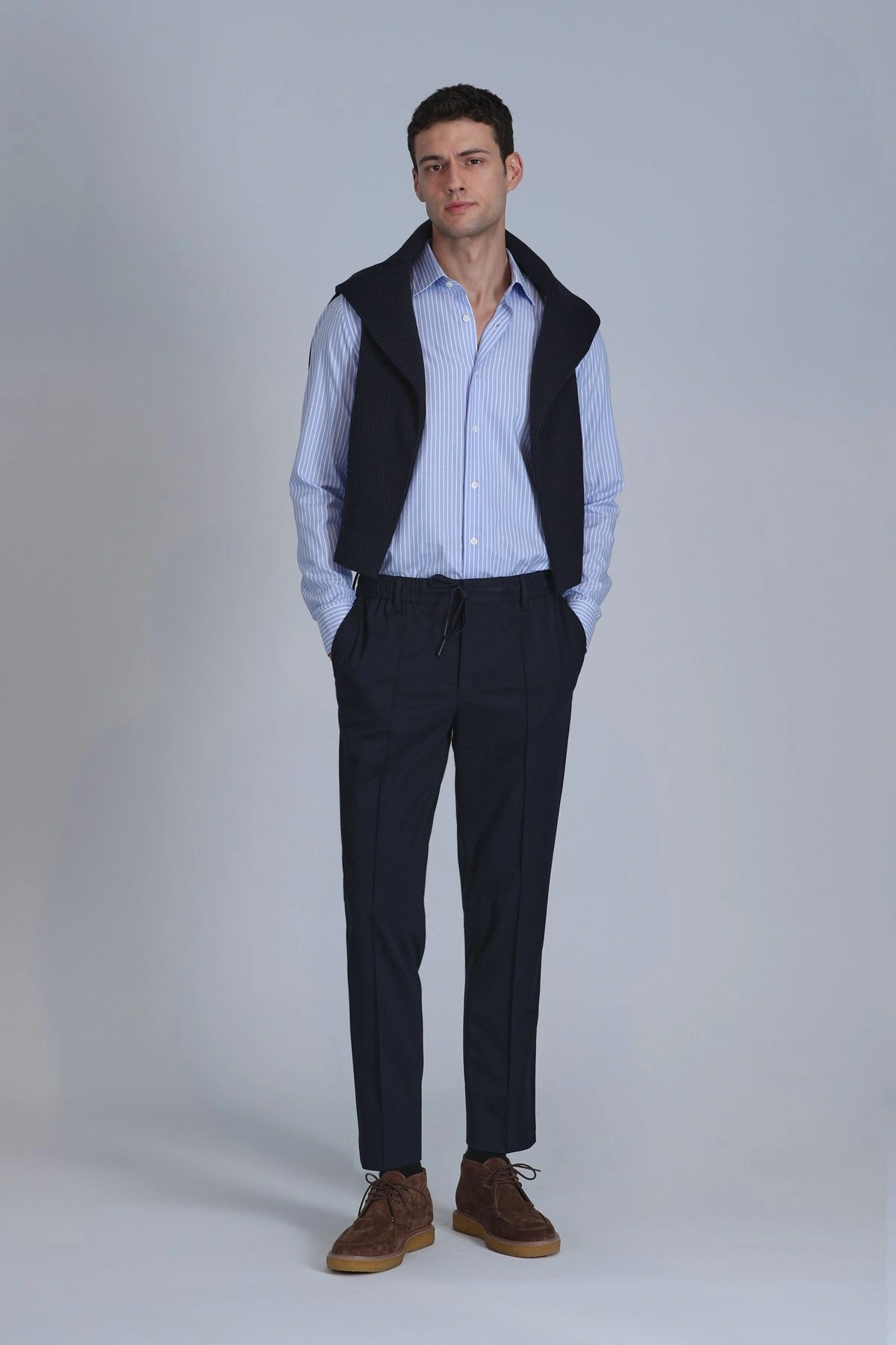 Lufian Strit Erkek Mavi Gömlek 112010644