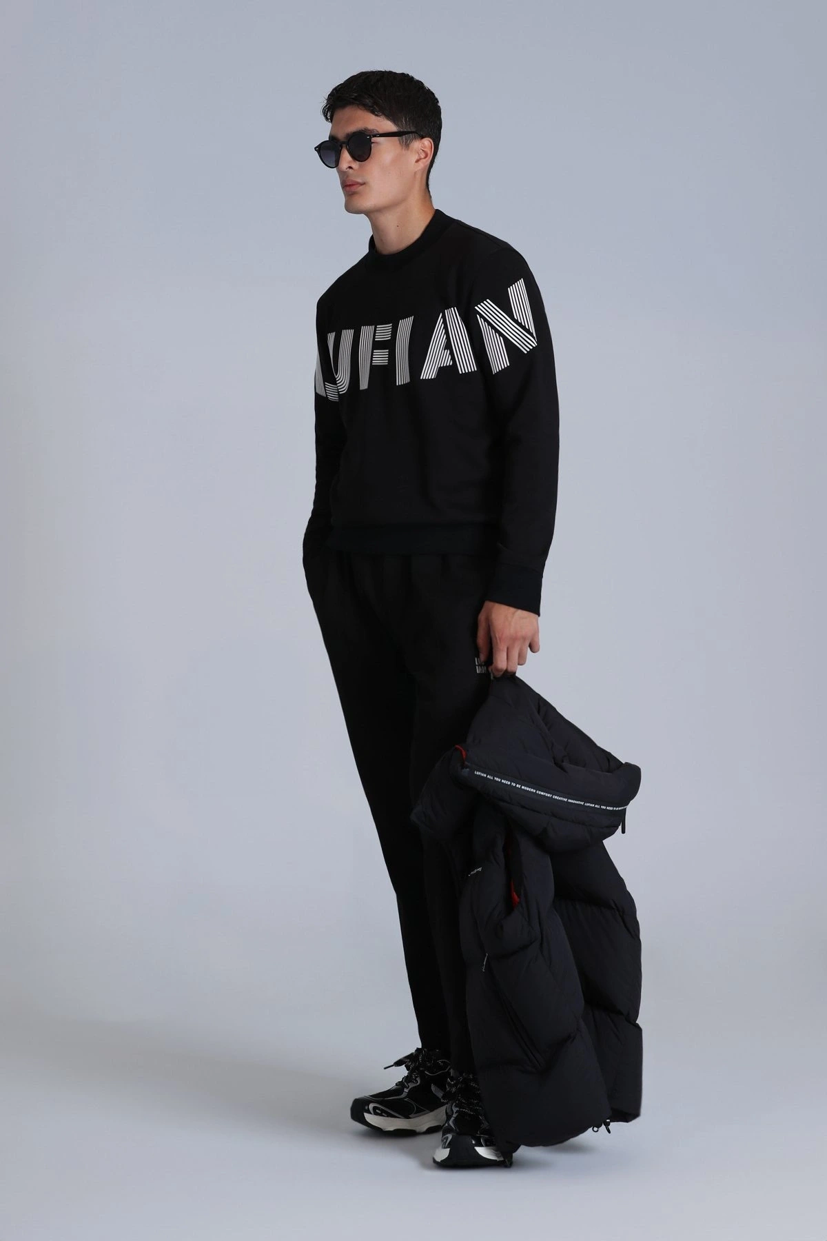 Lufian Todillo Erkek Siyah Sweatshirt 112030158