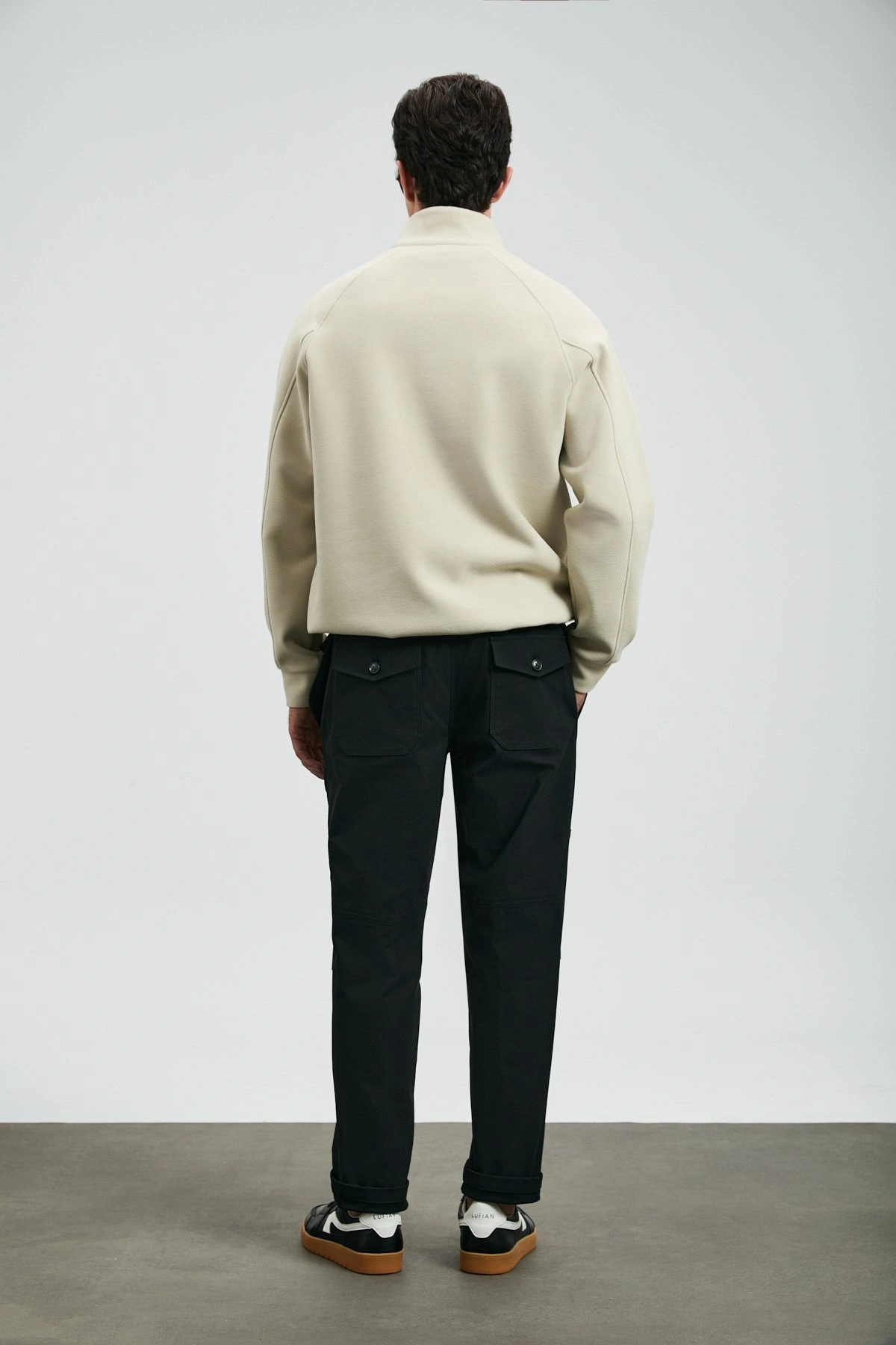 Lufian Tom Chino Erkek Siyah Slim Fit Pantolon 112190346