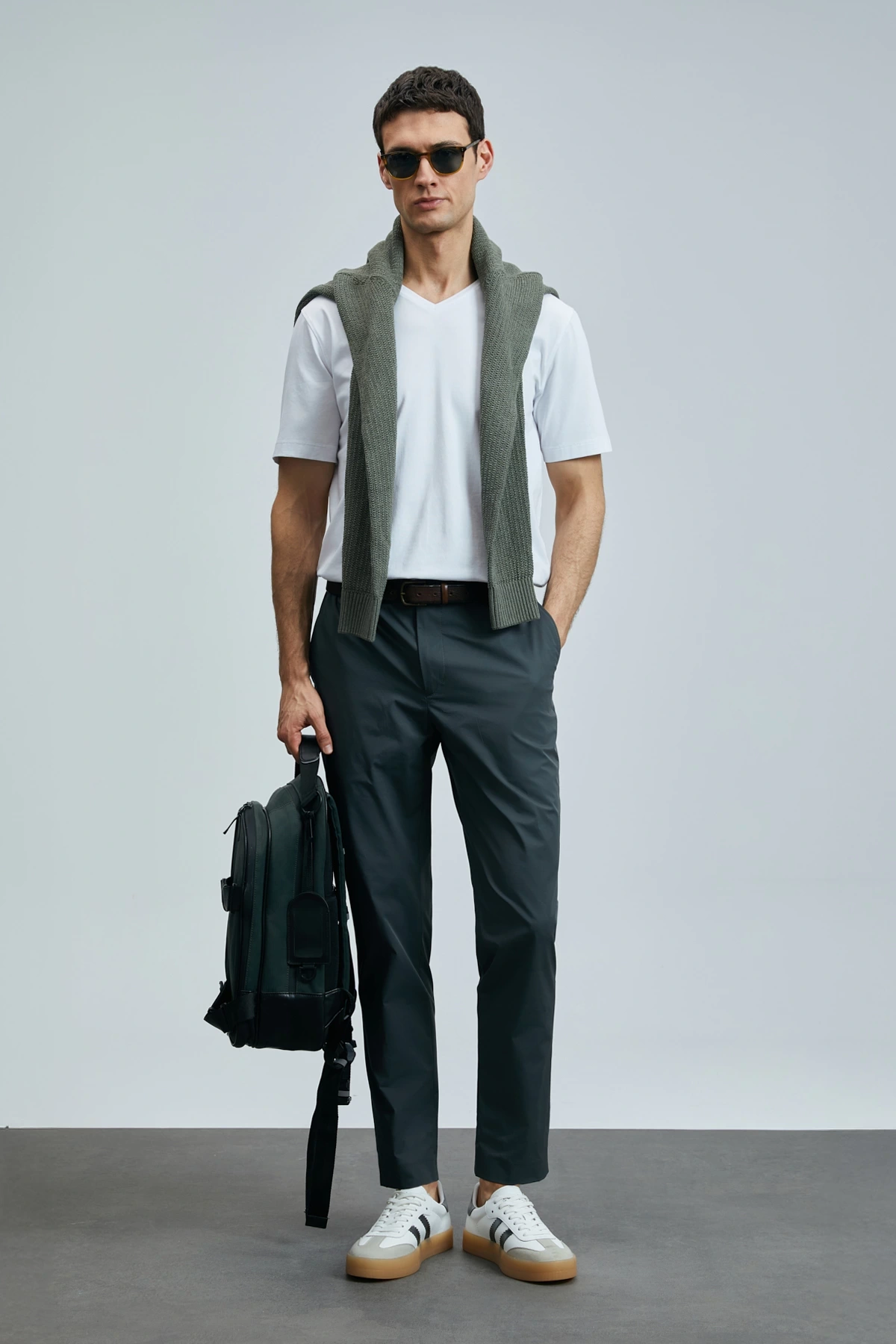 Lufian Erkek Tuna Modern Grafik Beyaz T-Shirt 111020266