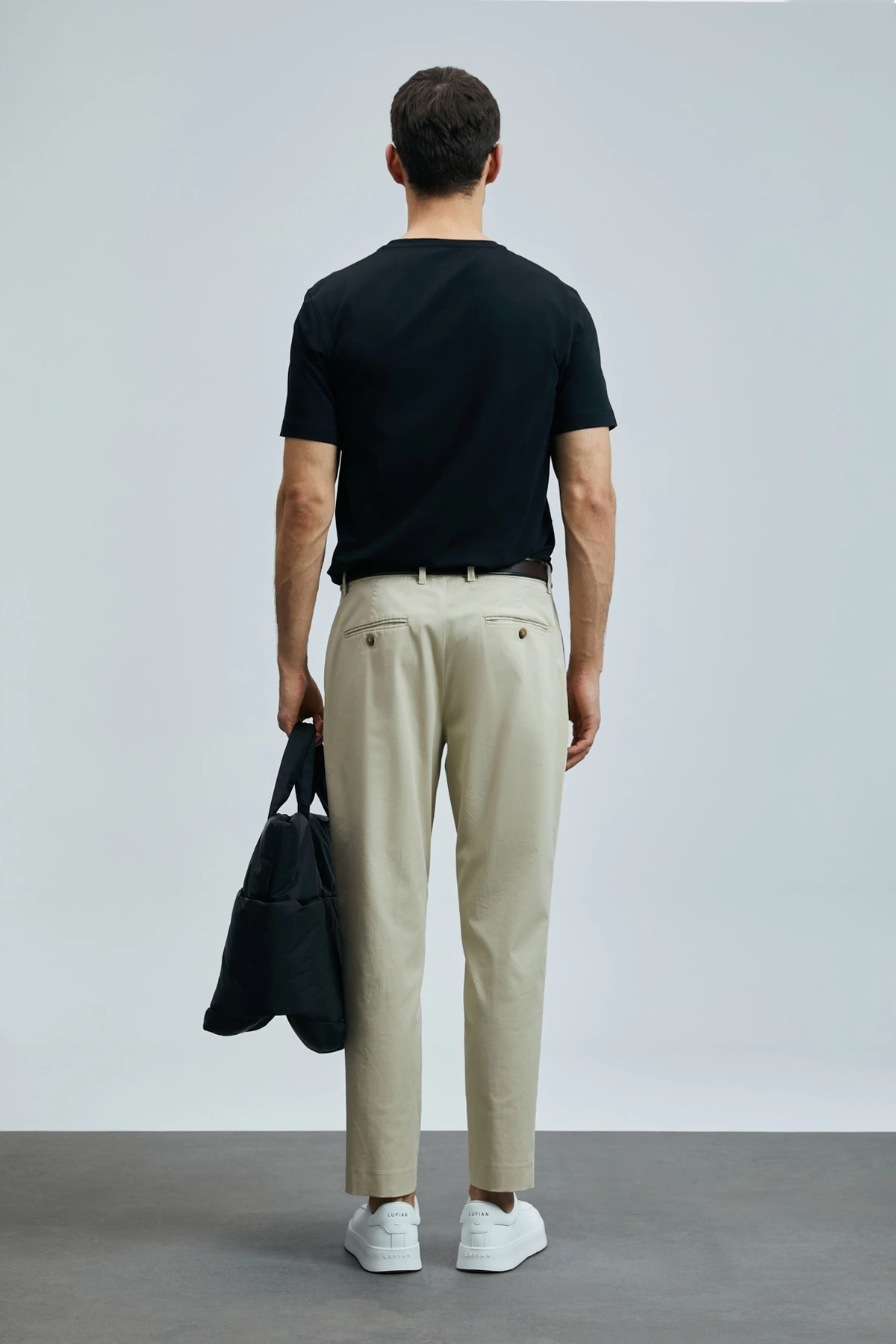 Lufian Erkek Tuna Modern Grafik Siyah T-Shirt 111020266