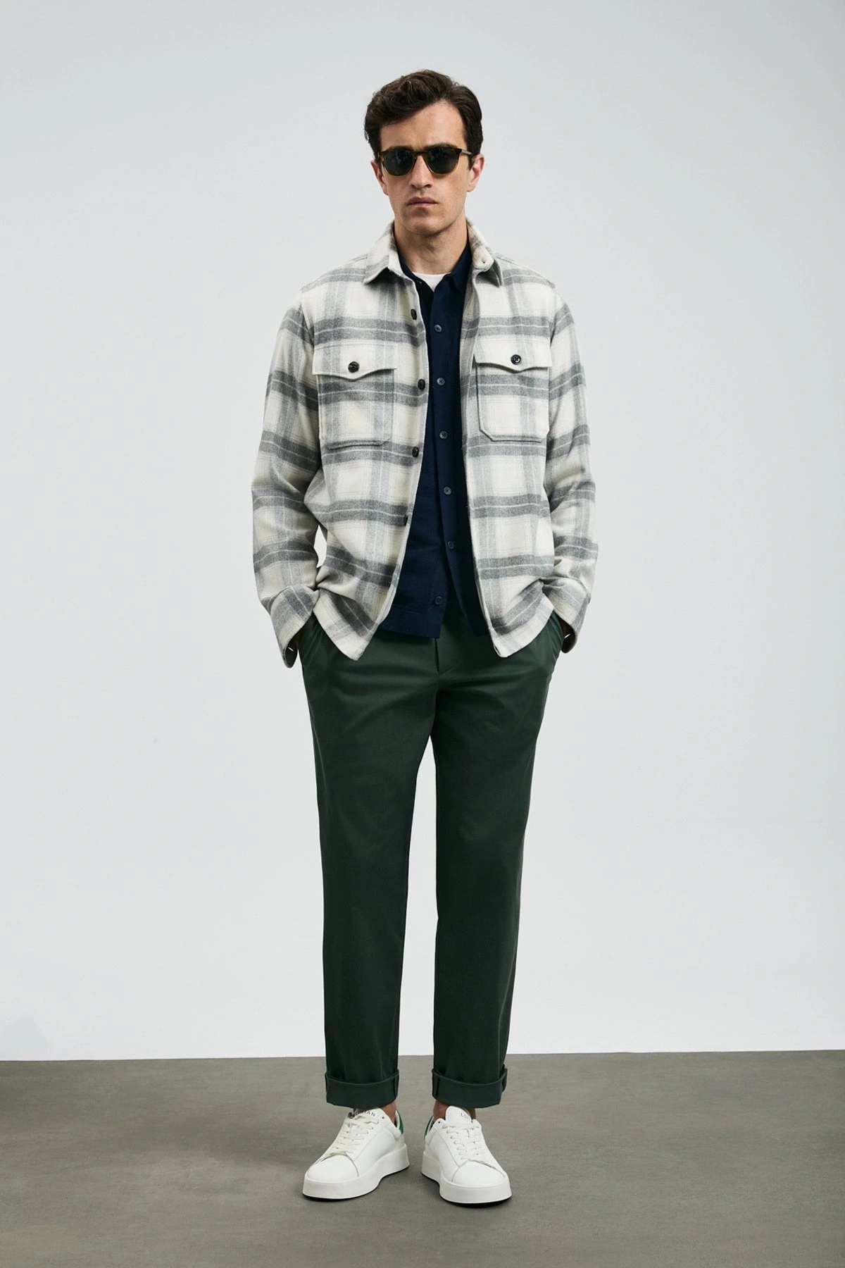 Lufian Valdo Erkek Gri Basic Gömlek Regular Fit 112010669