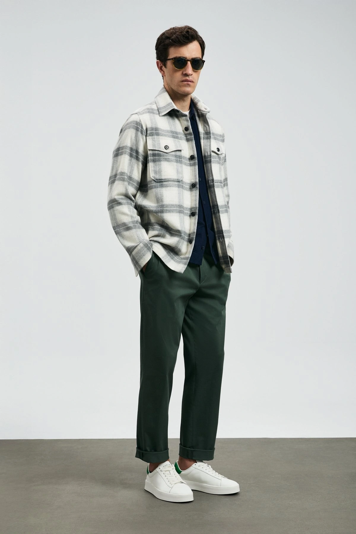 Lufian Valdo Erkek Gri Basic Gömlek Regular Fit 112010669