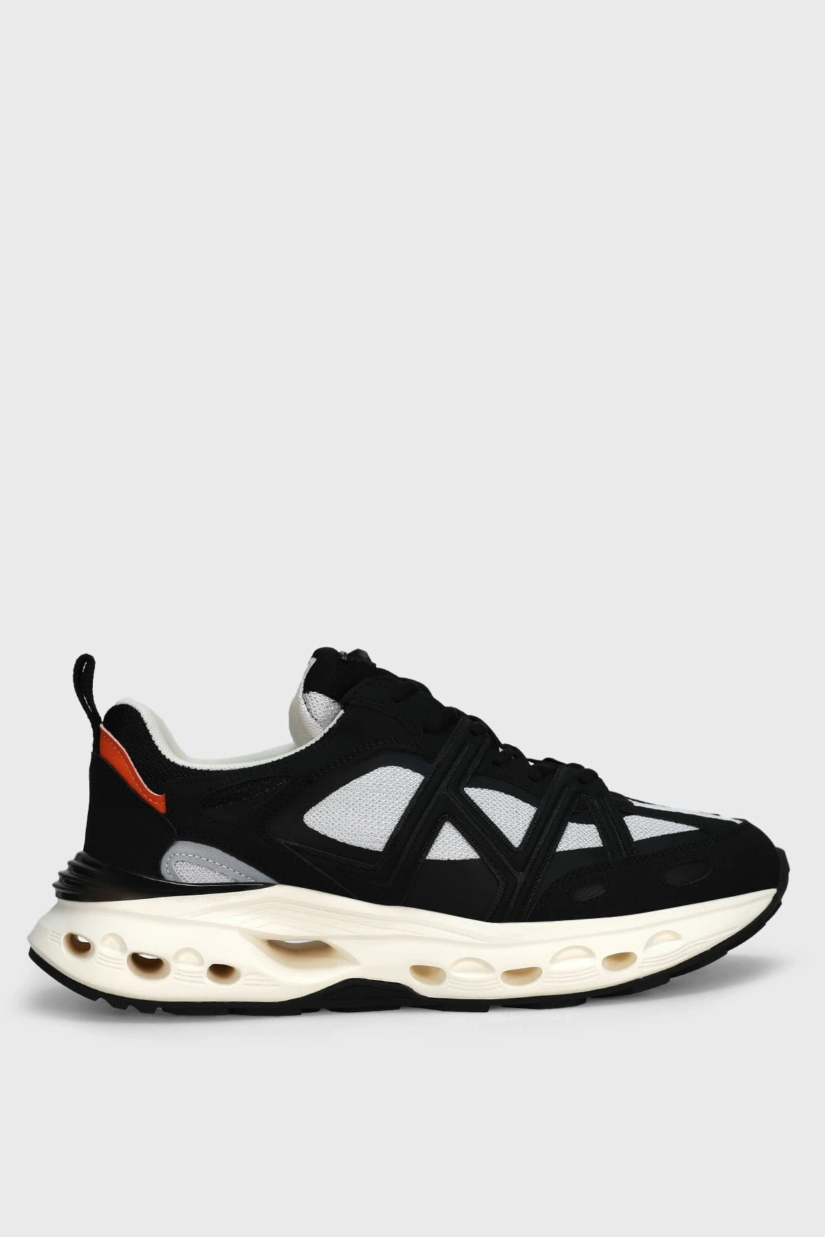 Lufian Vlad Erkek Siyah Deri Sneaker Ayakkabı 112230236