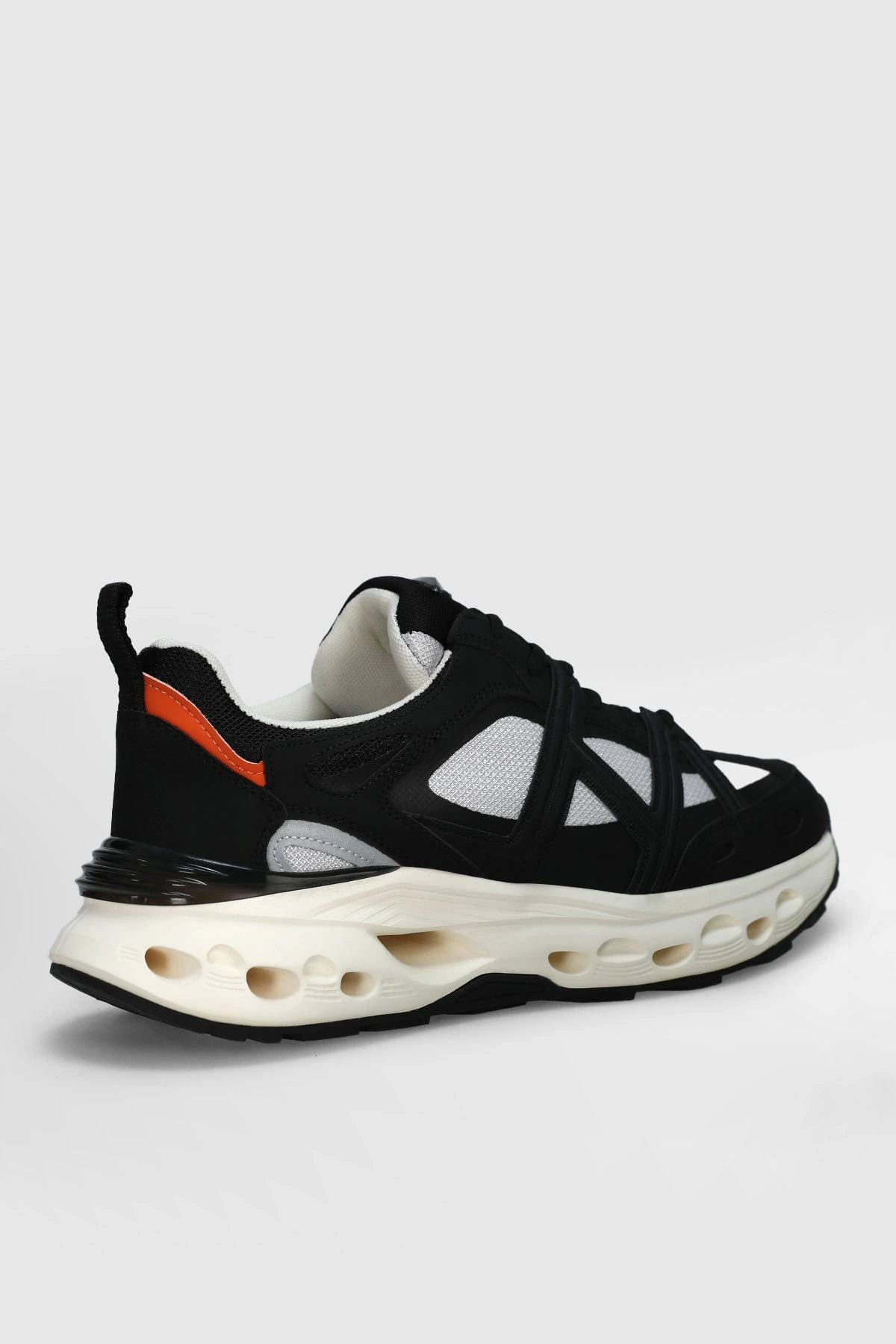 Lufian Vlad Erkek Siyah Deri Sneaker Ayakkabı 112230236