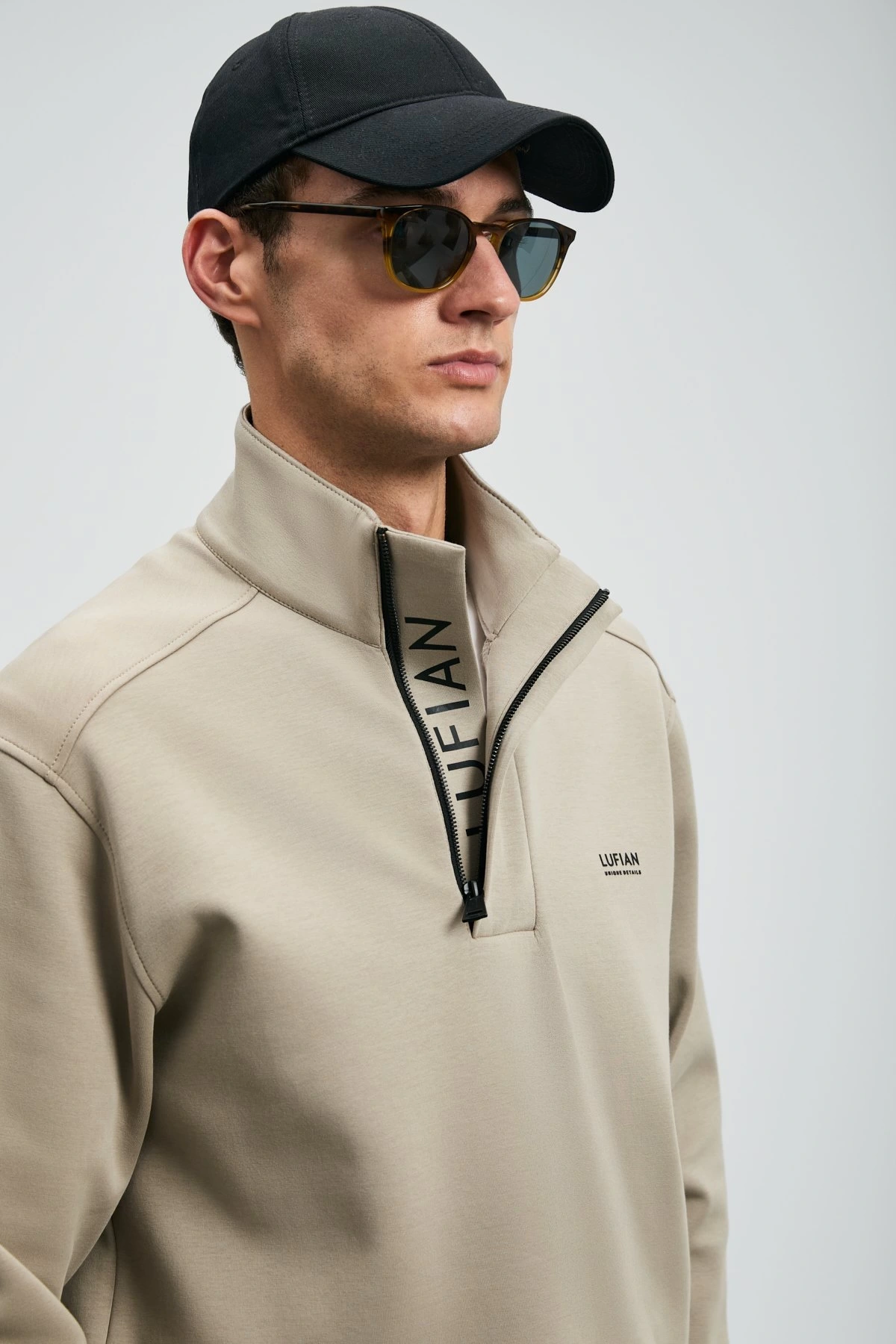 Lufian Erkek Wonder Bej Sweatshirt 112030185