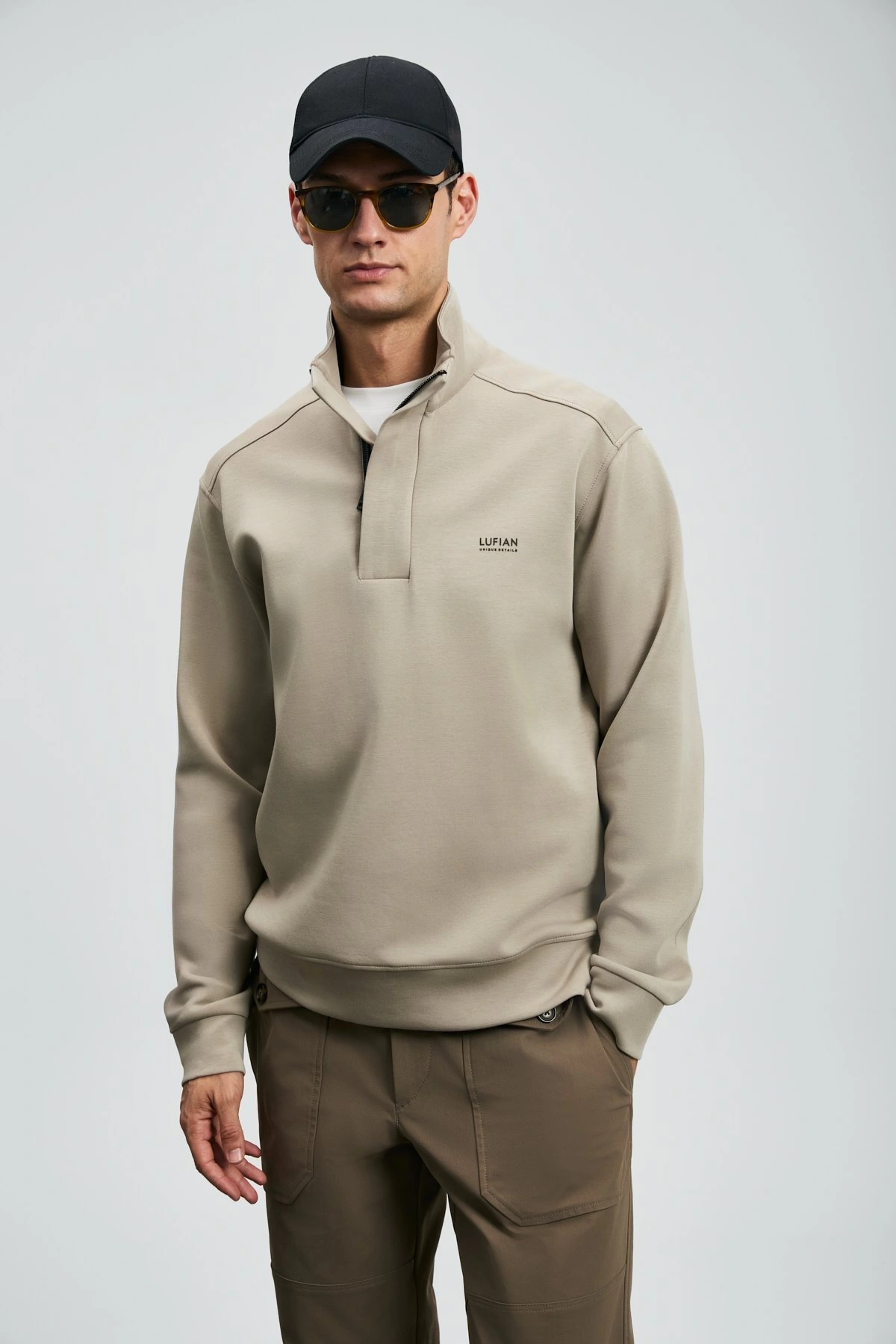 Lufian Erkek Wonder Bej Sweatshirt 112030185