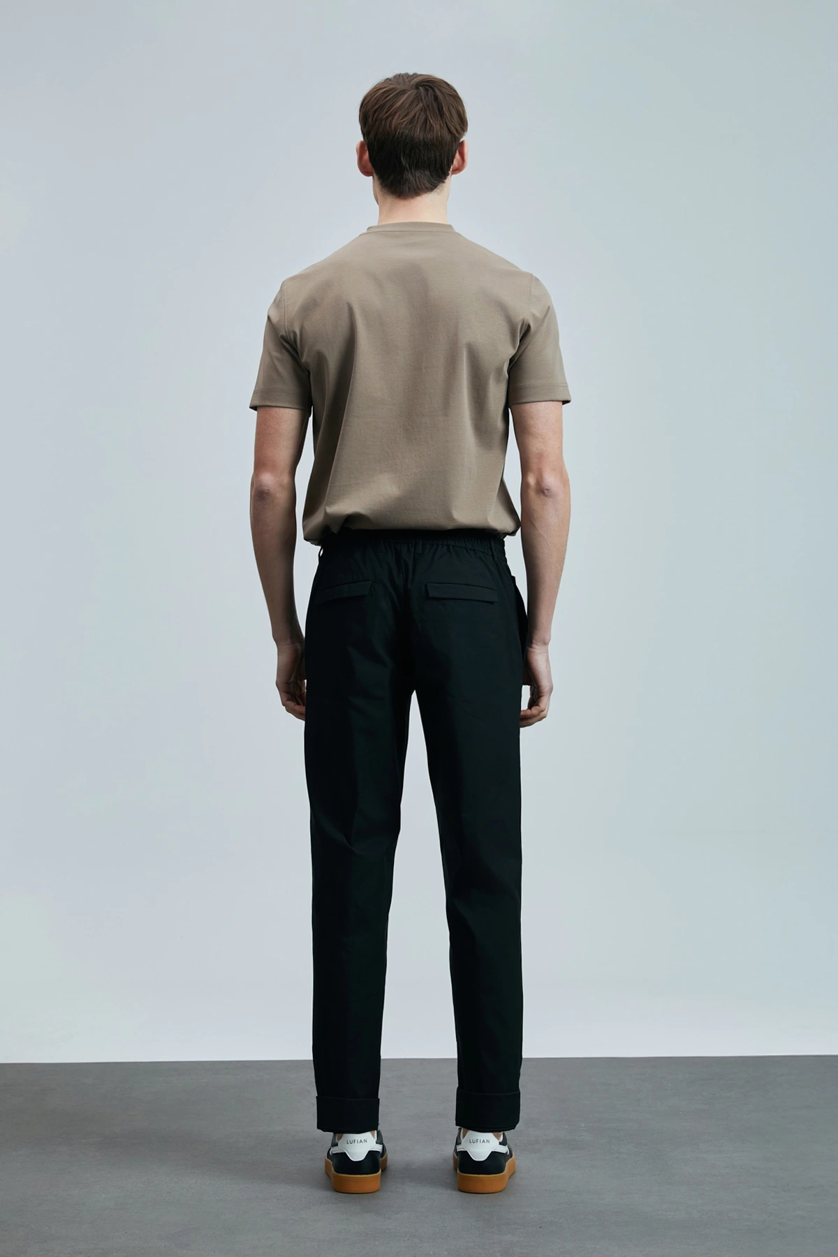 Lufian Erkek Yuvarlak Yaka Marcus Deve Tüyü Renk T-Shirt 111020235