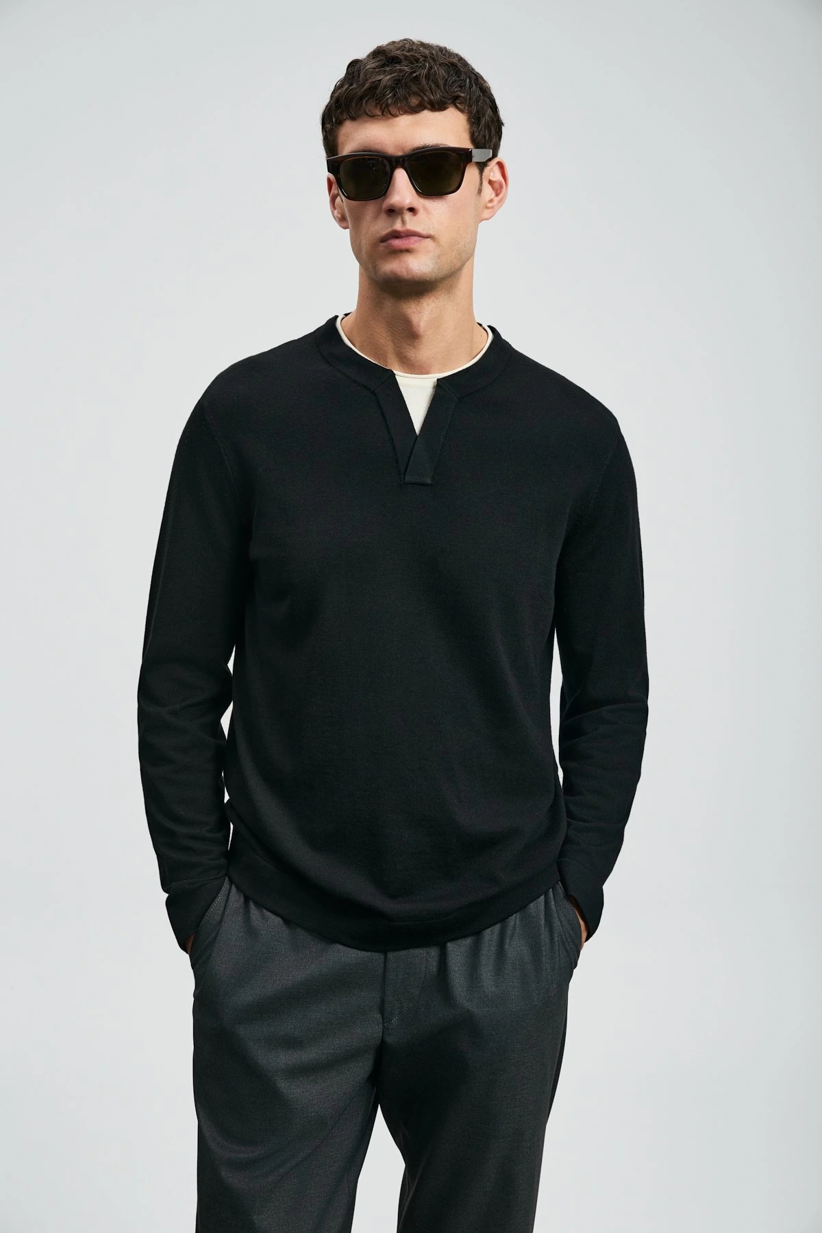 Lufian Erkek Zen Siyah Kazak 112090163