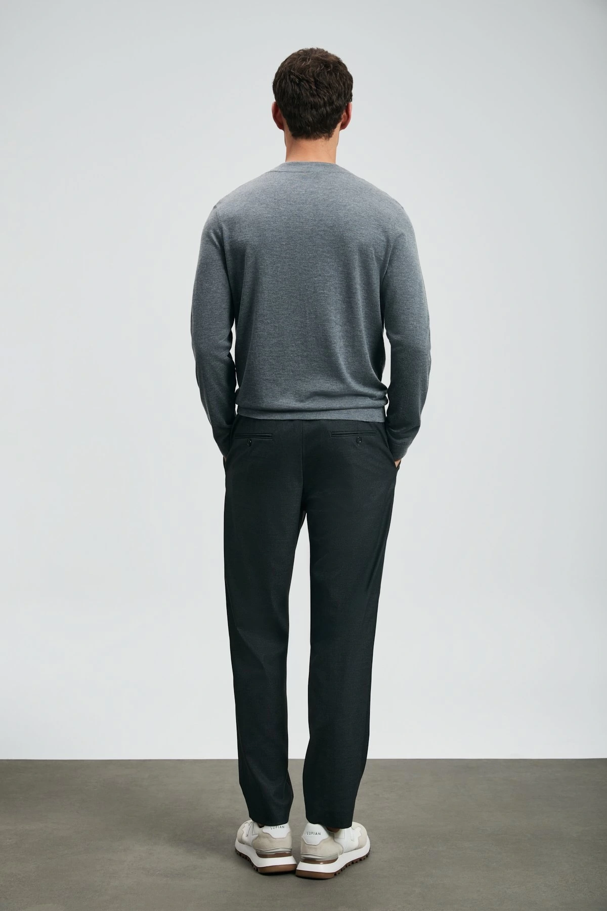 Lufian Erkek Zen Koyu Gri Kazak 112090163