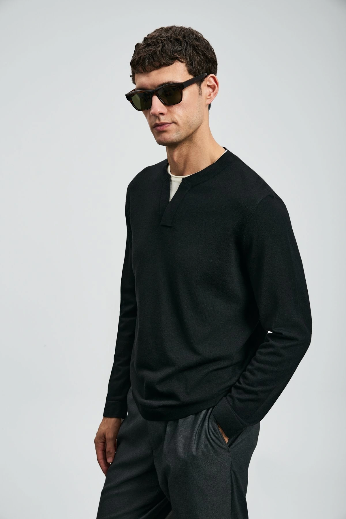 Lufian Erkek Zen Siyah Kazak 112090163