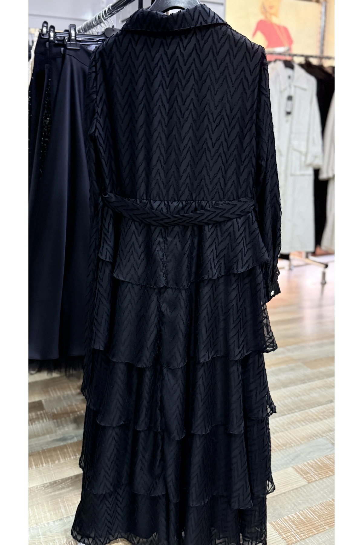 Matex Uzun Düğmeli Elbise 9060