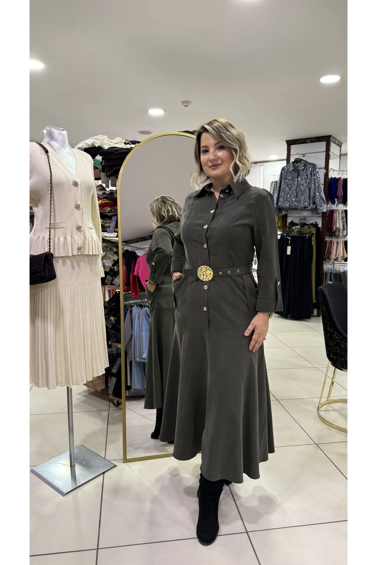 Milestone Düğmeli Elbise 40445