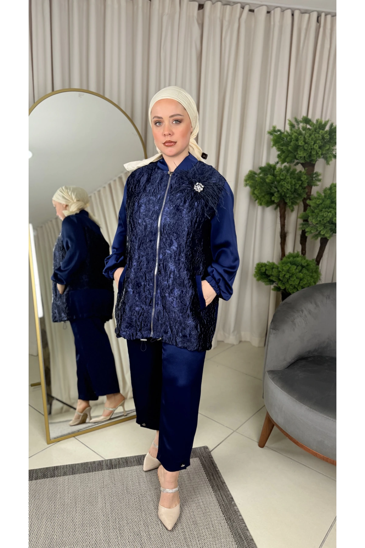 My312 Broşlu Jakar Takım 26W1553