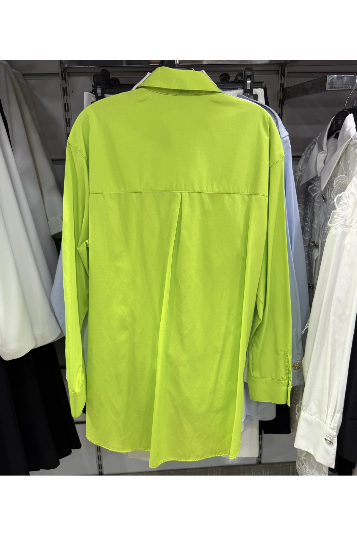 my312 Düğme Detaylı Gömlek 25S8602 Yeşil