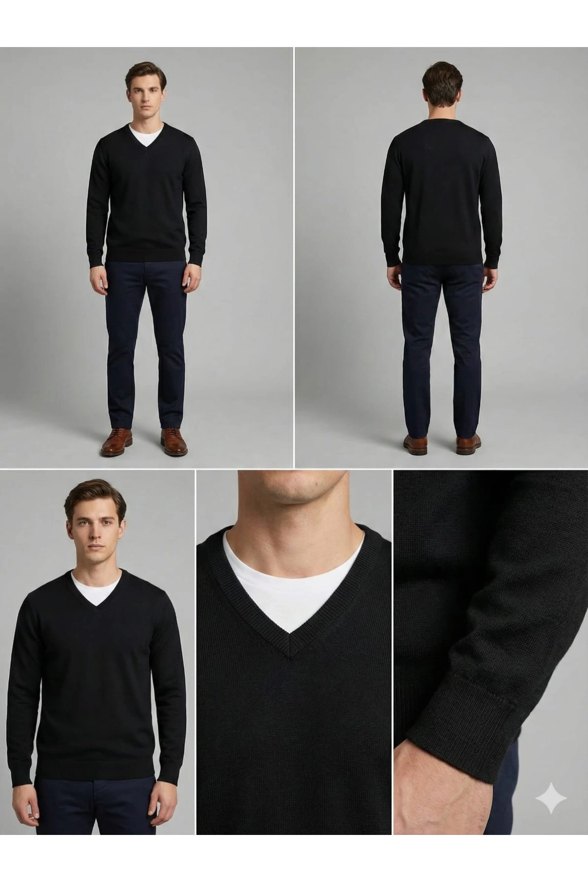 Nehir V Yaka Triko Kazak 254500502