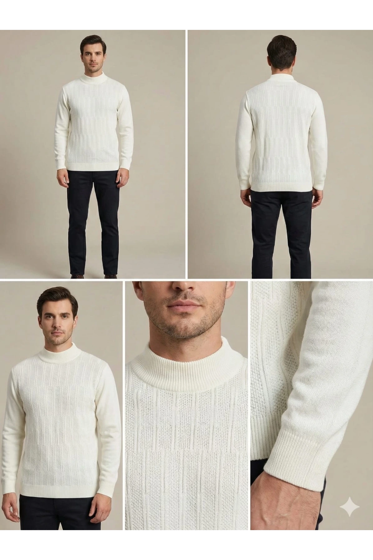 Nehir Yarım Balıkçı Triko Kazak 254100504