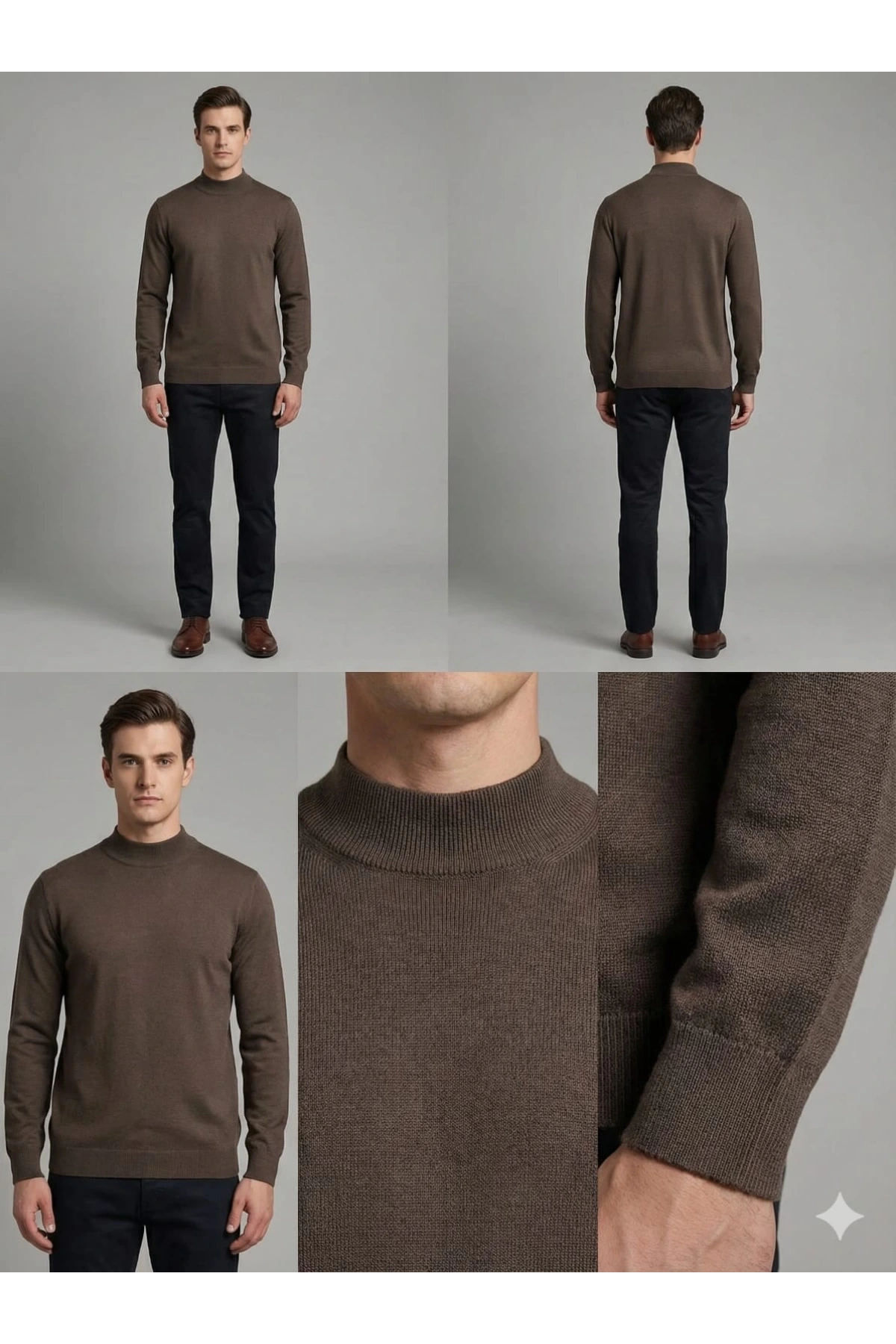 Nehir Yarım Balıkçı Triko Kazak 254500404