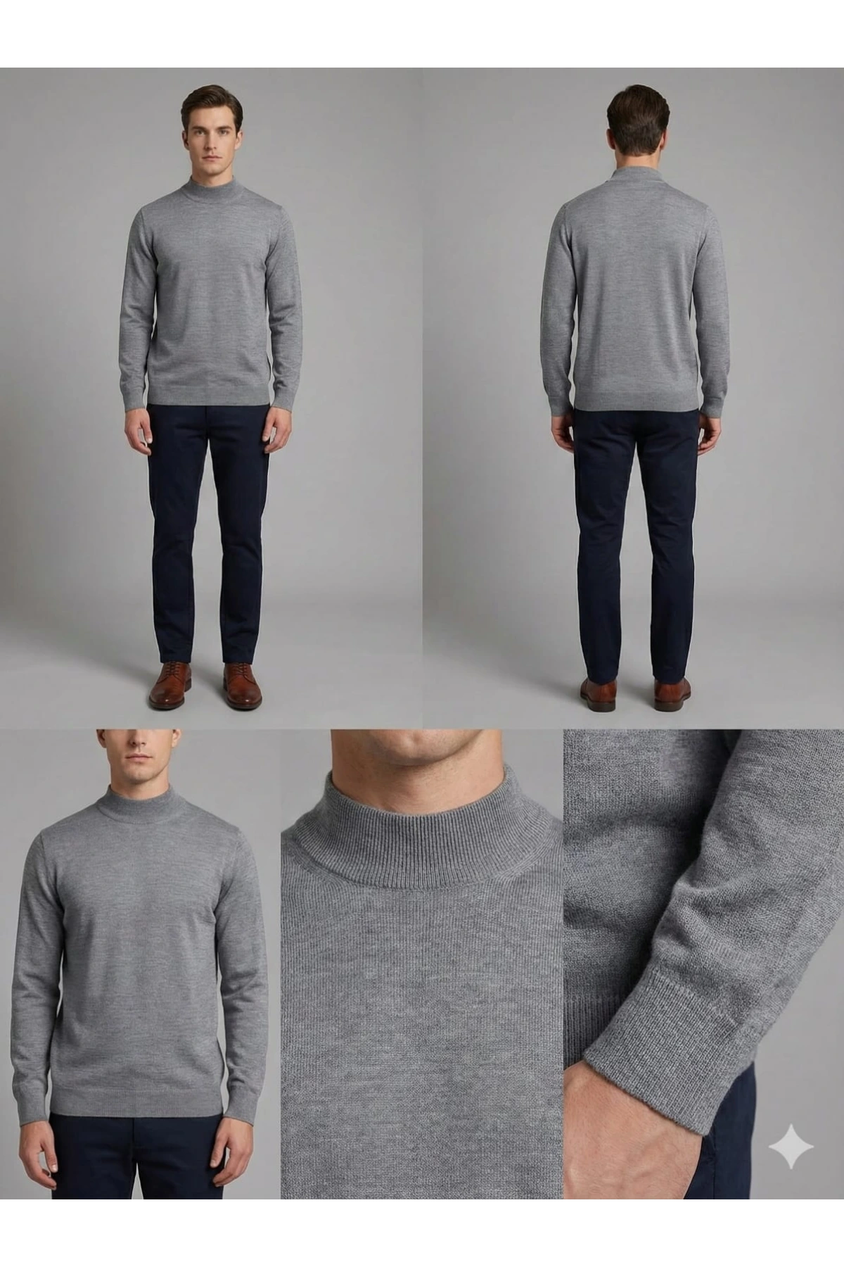 Nehir Yarım Balıkçı Triko Kazak 254500404