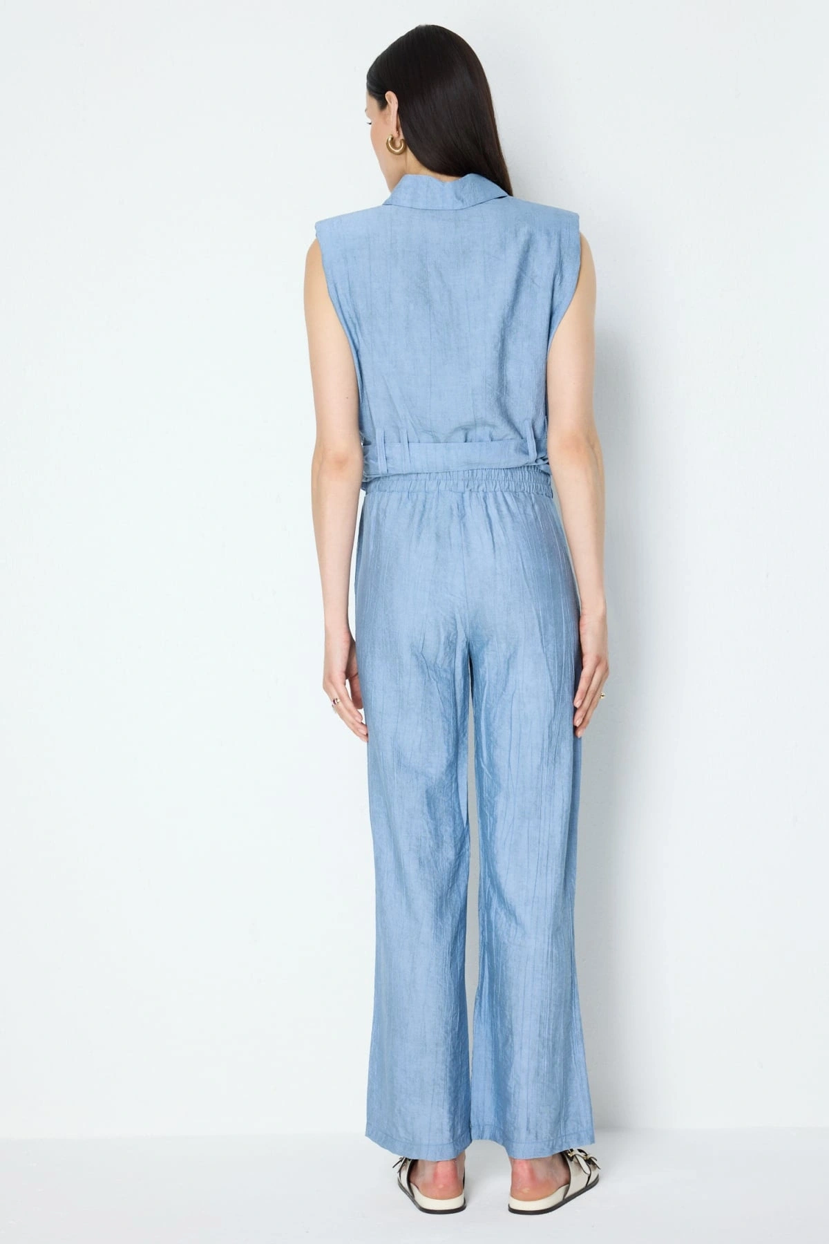 On Fashion Beli Lastikli Bol Paça Pantolon 76955