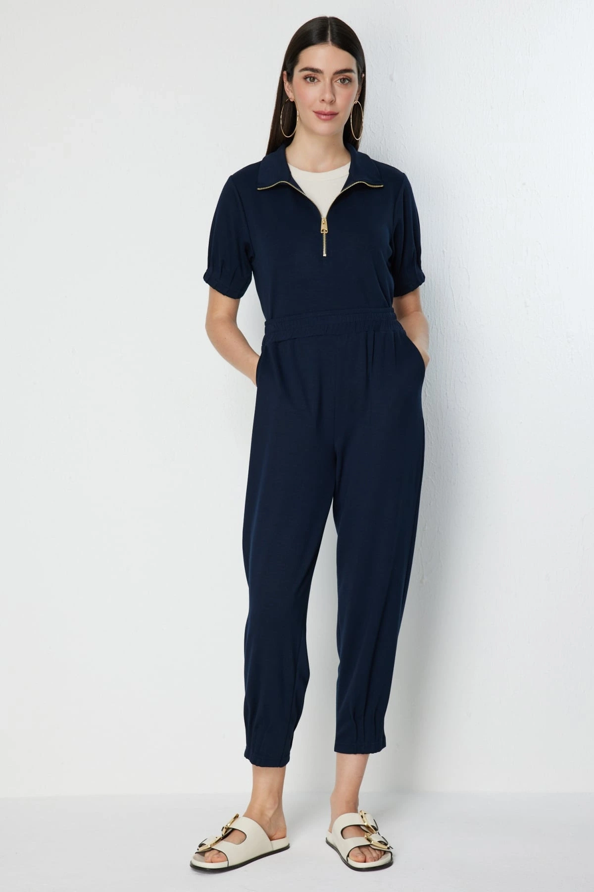 On Fashion Bilekleri Dikişli Pantolon 76374