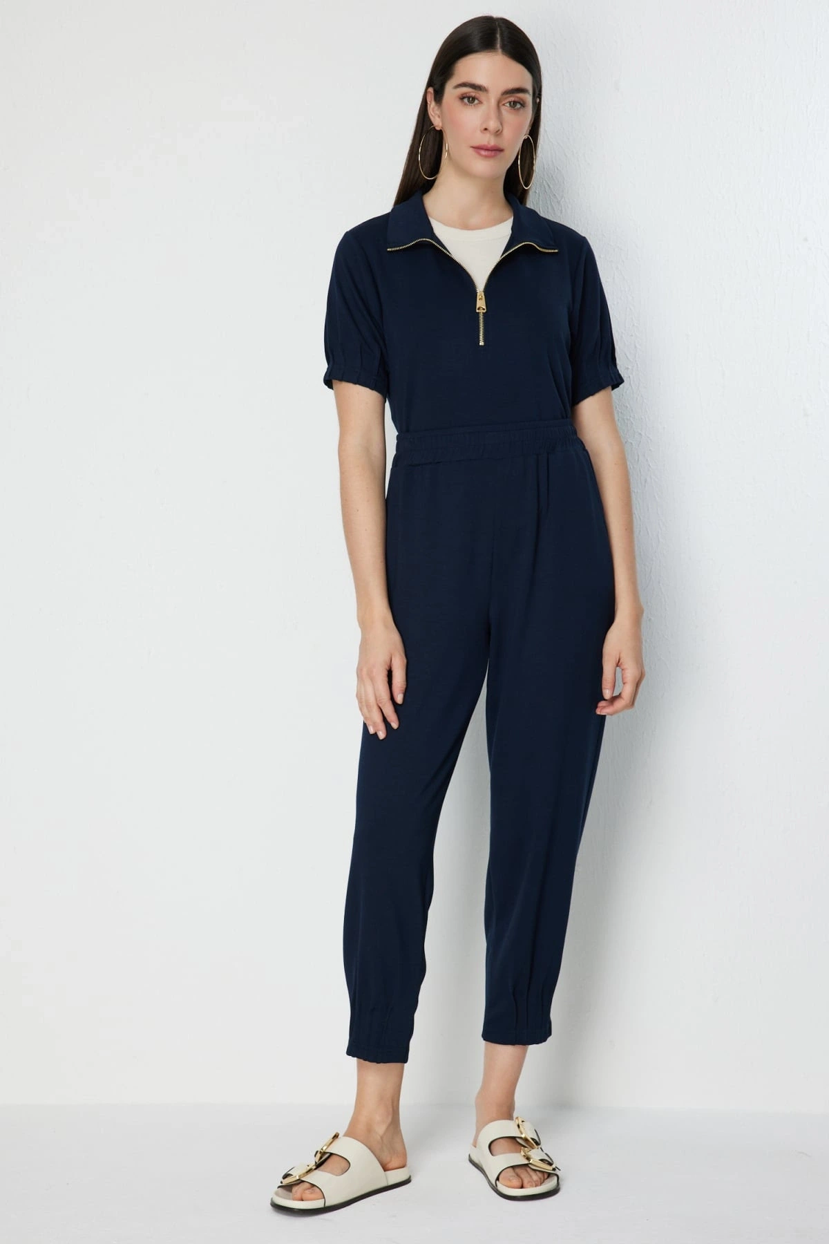 On Fashion Bilekleri Dikişli Pantolon 76374
