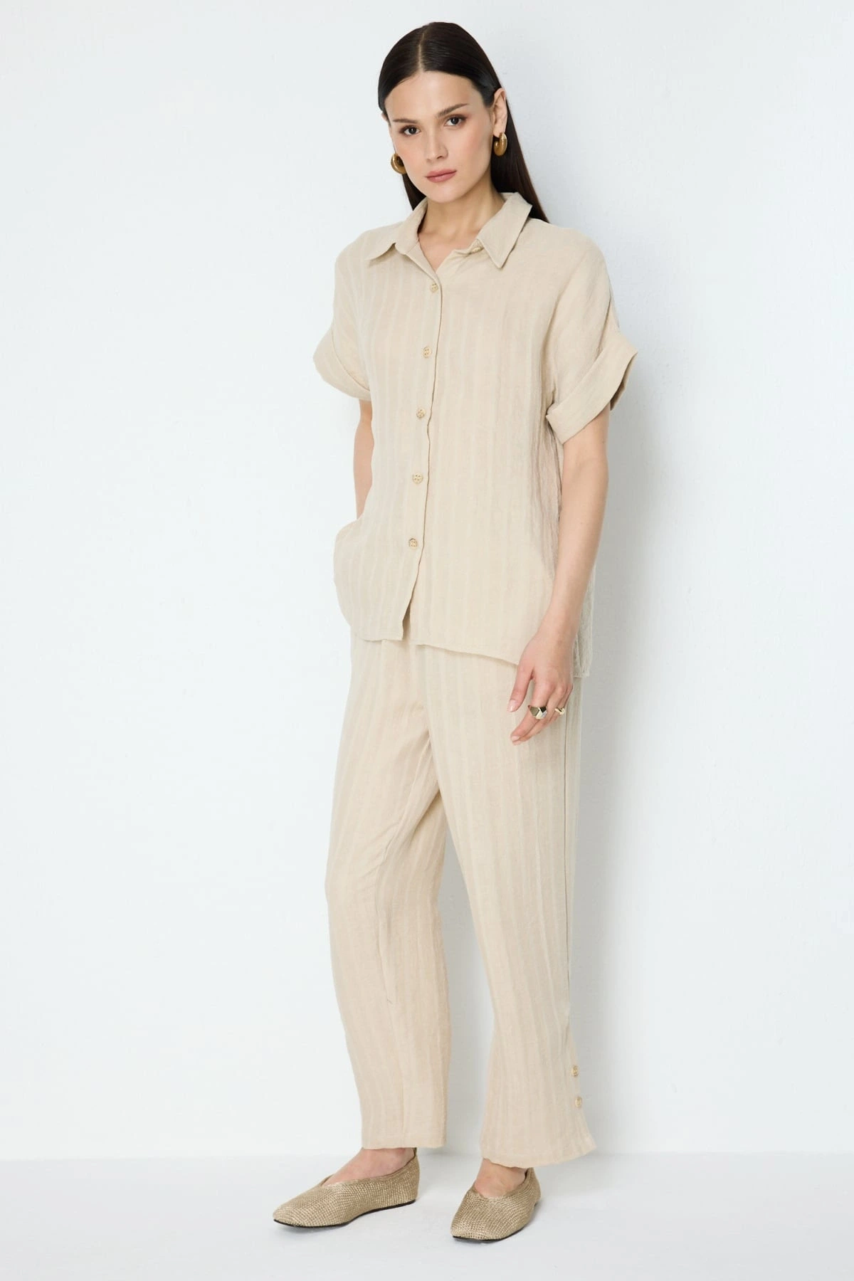 On Fashion Bol Paça Pantolon 74388