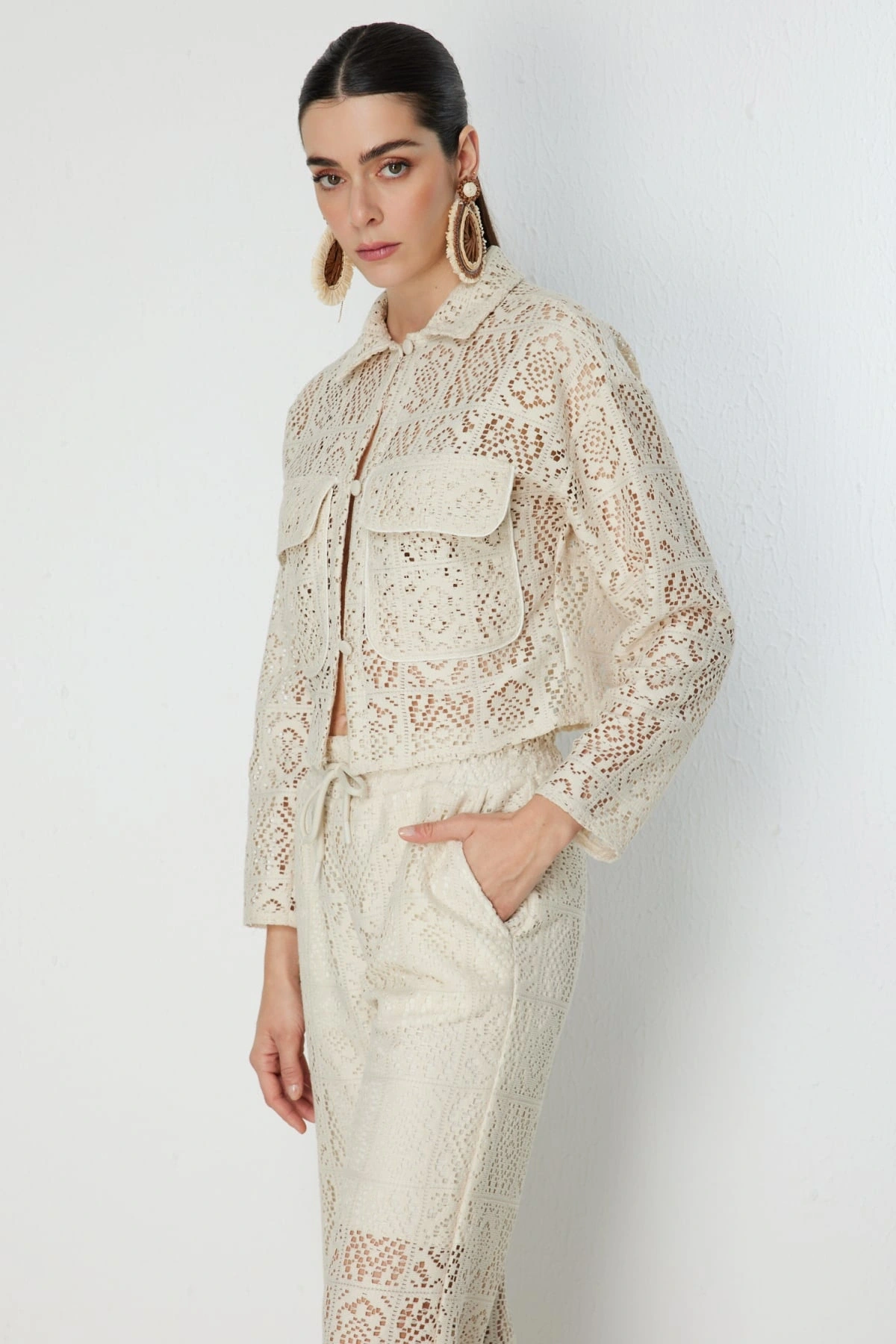 On Fashion Dantelli Ceket 76516