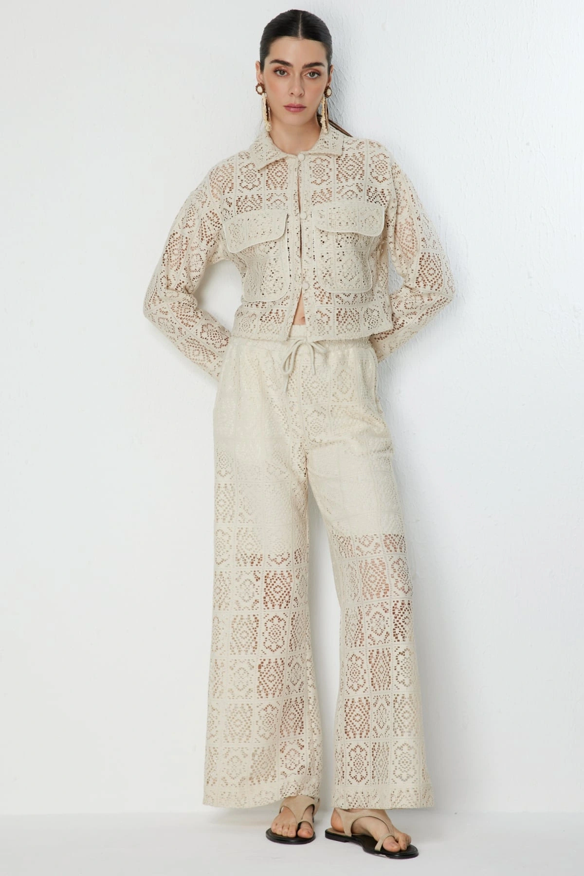 On Fashion Dantelli Pantolon 76517