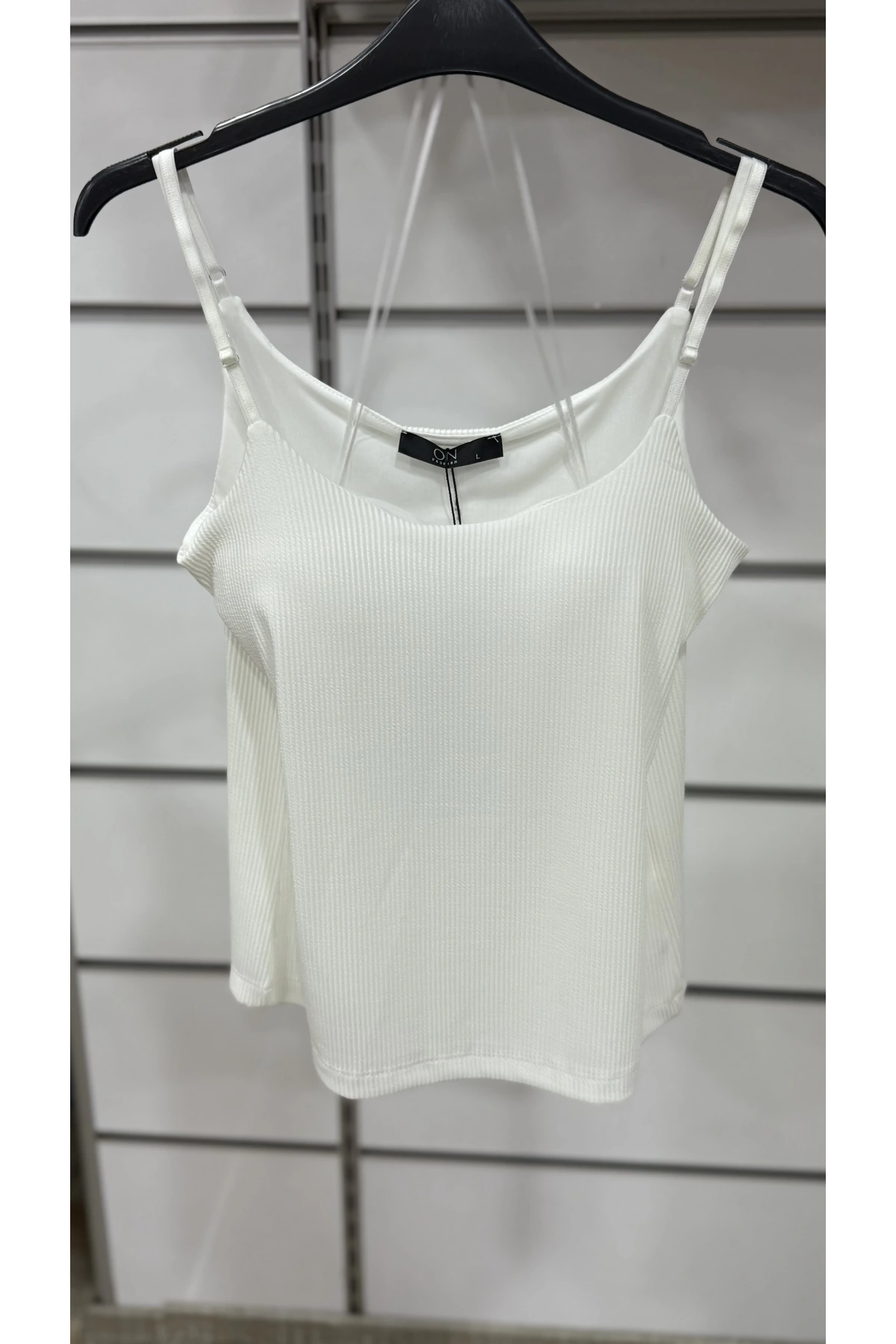 On Fashion Kuplu Askılı Basic Bluz 51469