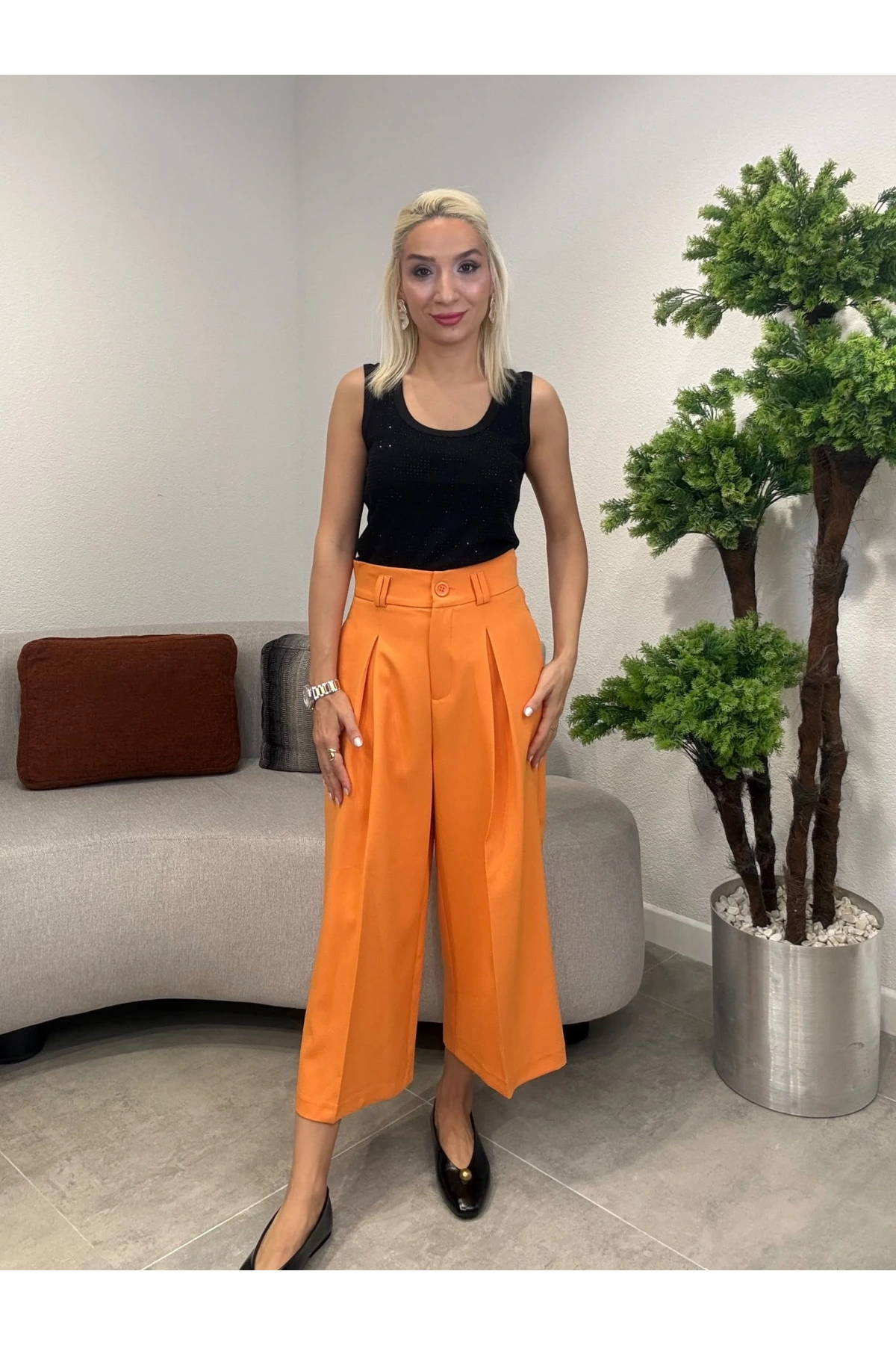 On Fashion Pileli Bol Pantolon 54146
