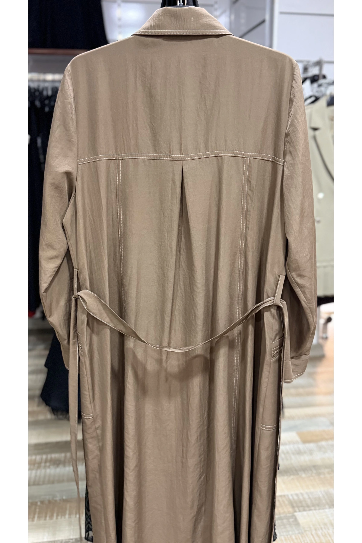 Safir Fermuarlı Uzun Elbise 25223